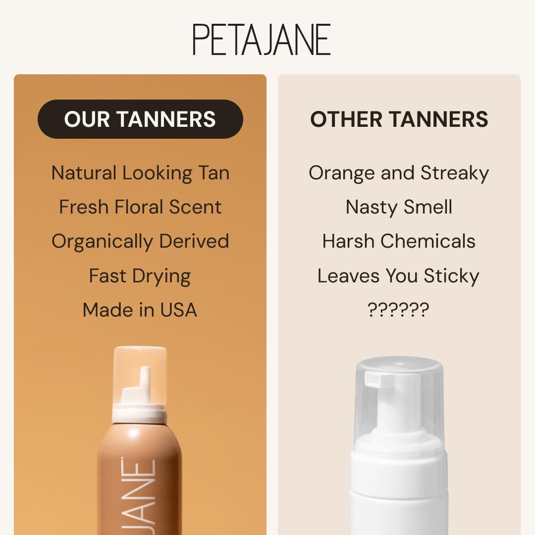 Peta Jane Sunless Tanning Mist, Lightweight Streak-Free Self Tanner for Natural Glow (7 oz) uexi2
