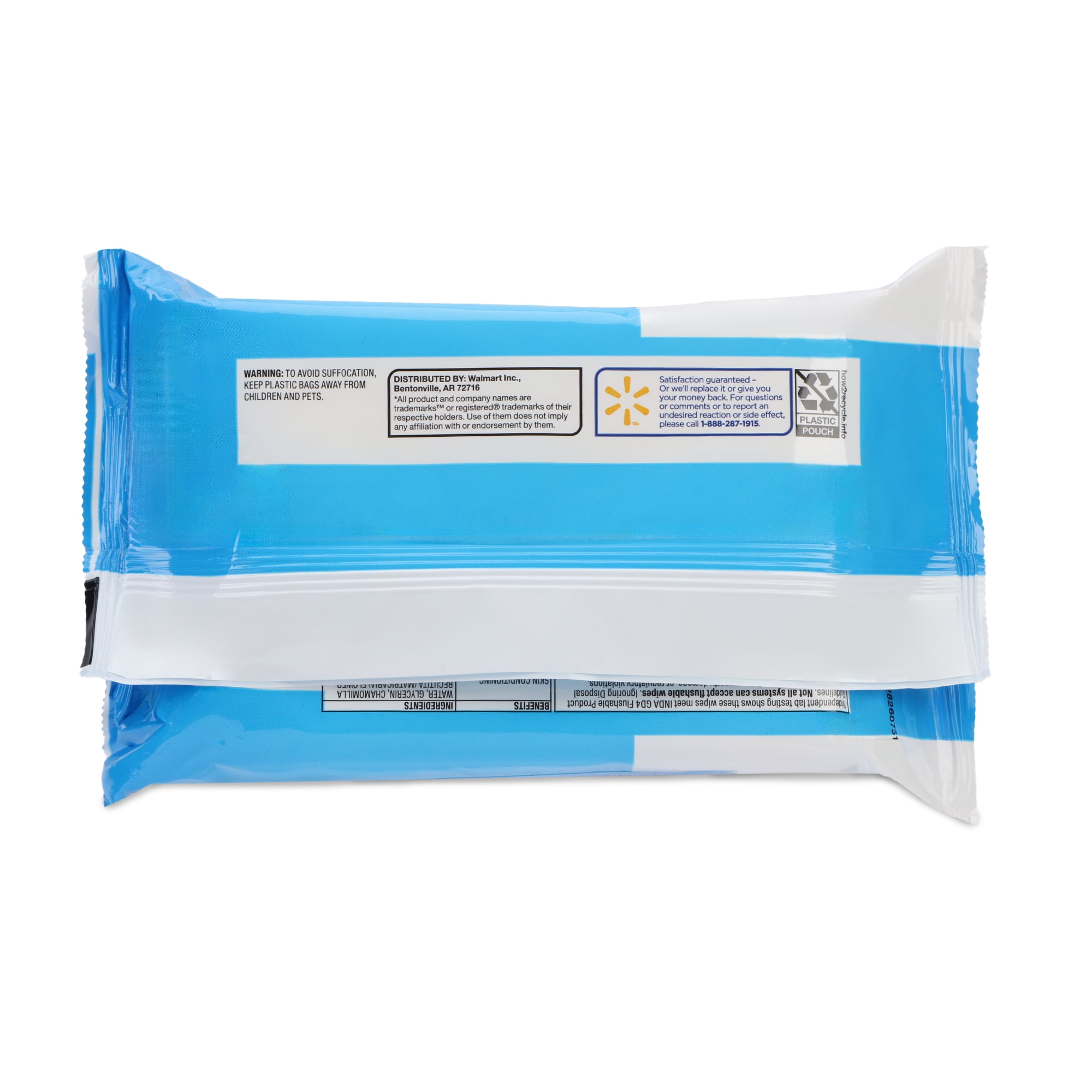 Equate Flushable Wet Wipes, Hypoallergenic Fresh Scent Cleansing Cloths (5 Pack, 240 Wipes Total) b6yvi