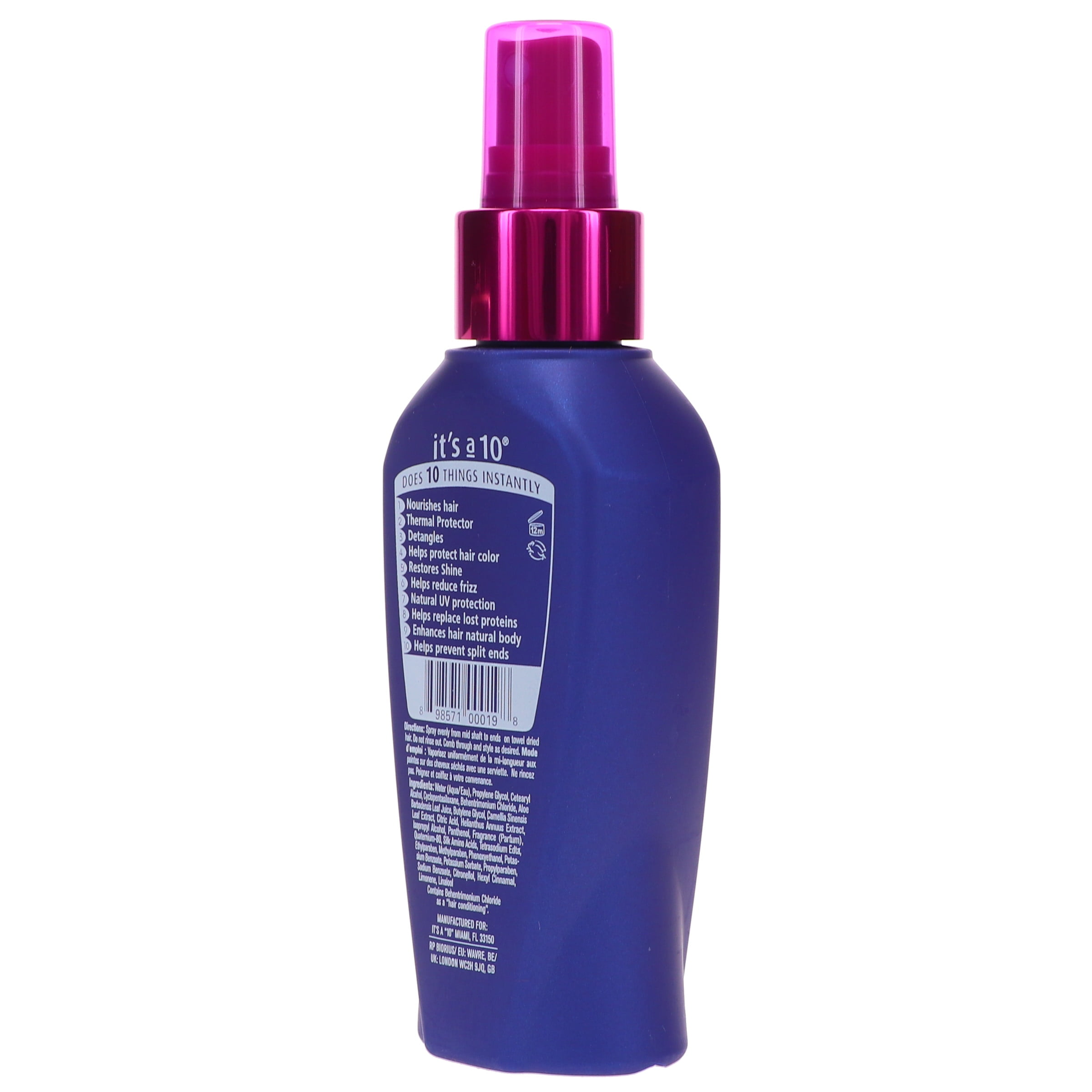 It's a 10 Miracle Leave-In Conditioner Spray for Hair Repair and Frizz Control (4 oz) ykju3