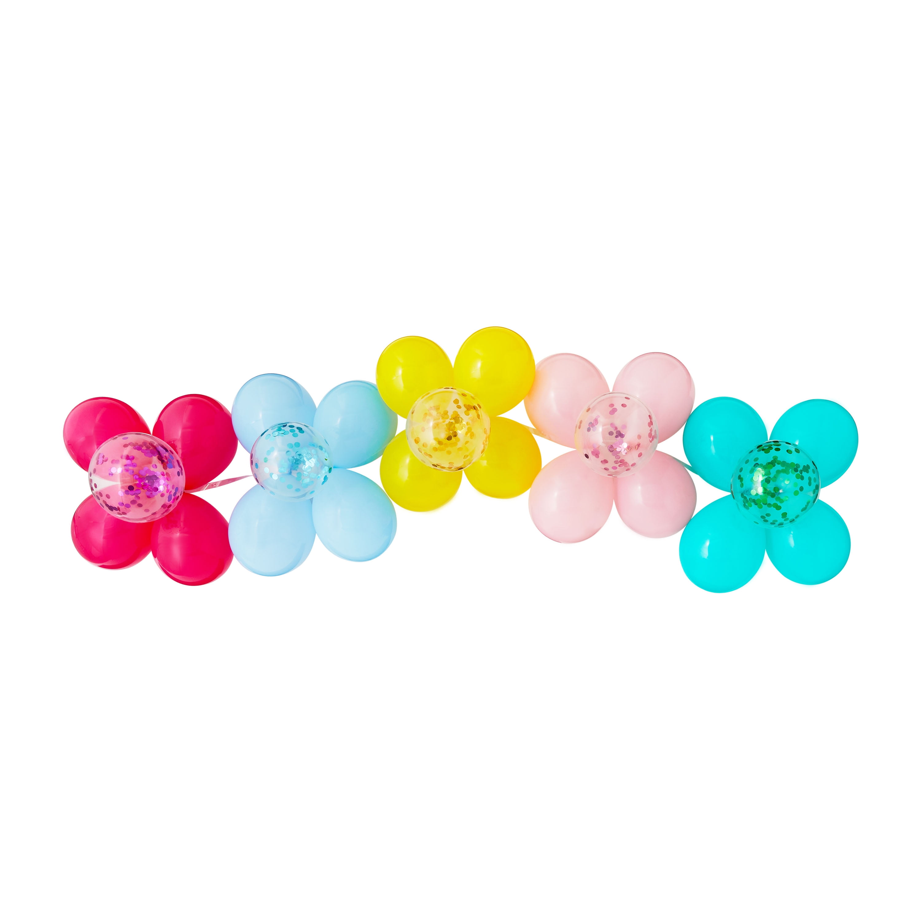 Way To Celebrate Flower Latex Balloon Garland Kit (Multicolor, 27 Pieces) voi3u