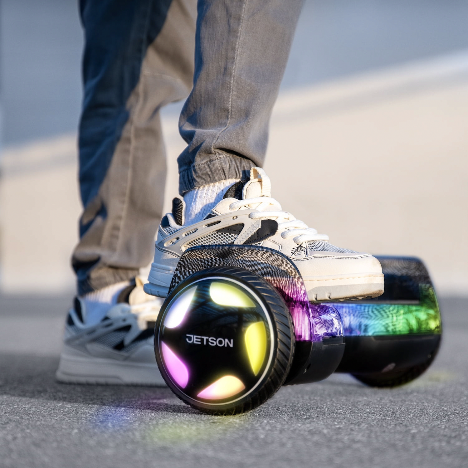 Jetson Lyra Hoverboard with Bluetooth Speaker and LED Lights (Black, 220 lb Weight Capacity) cc2lf - Image 4