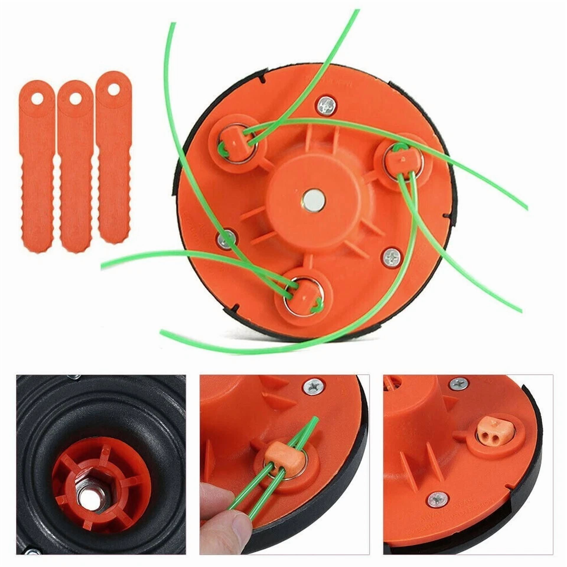Purely Elizabeth Universal Lawn Trimmer Head Replacement for Weed Wacker (Heavy-Duty, 1 Pack) fiamy