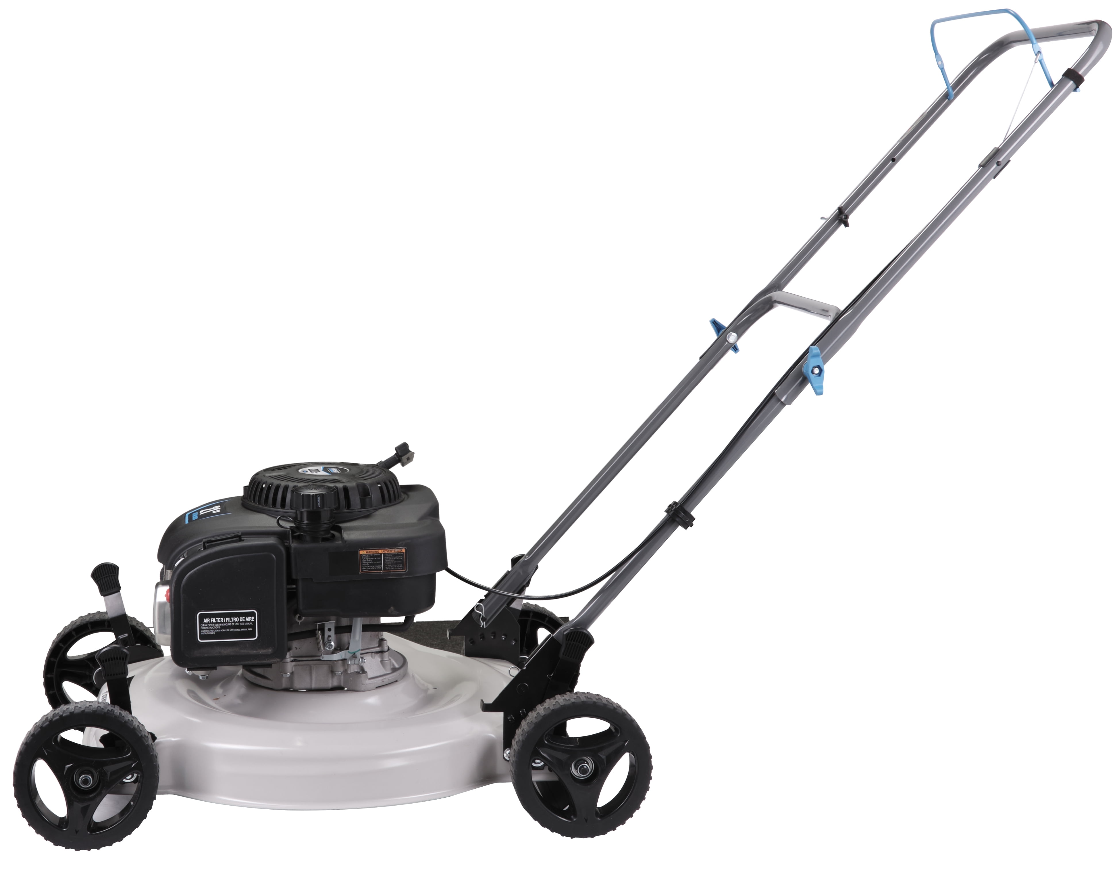 Pulsar 21 in Gas Push Lawn Mower with 200cc OHV Engine and Side Discharge (White, 21 in) nxful