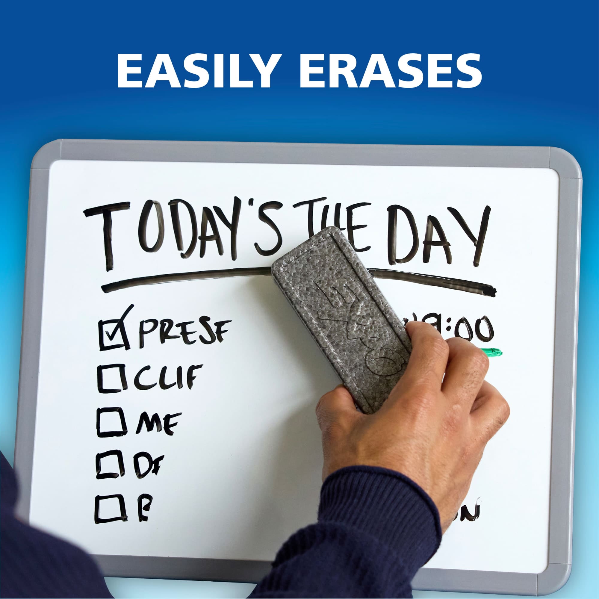 Expo Dry Erase Markers, Fine Tip, Low-Odor Ink for Whiteboards (Black, 4 Count) dvpf6