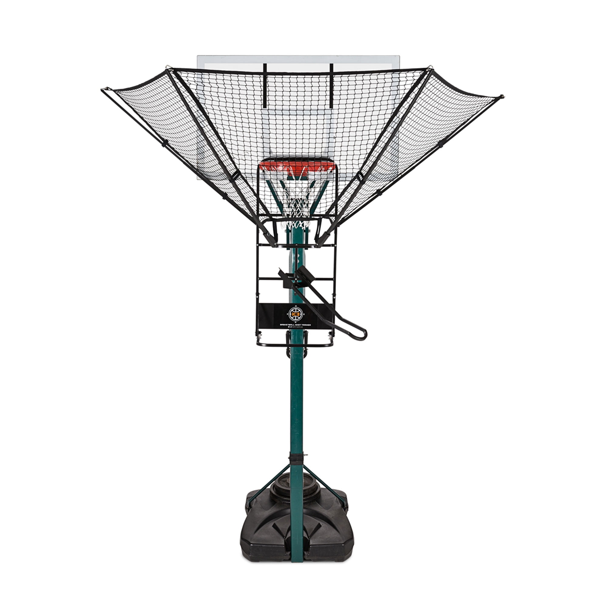 Dr. Dish iC3 Basketball Shot Trainer Rebounder System (Black, 35 lb) 2hye9