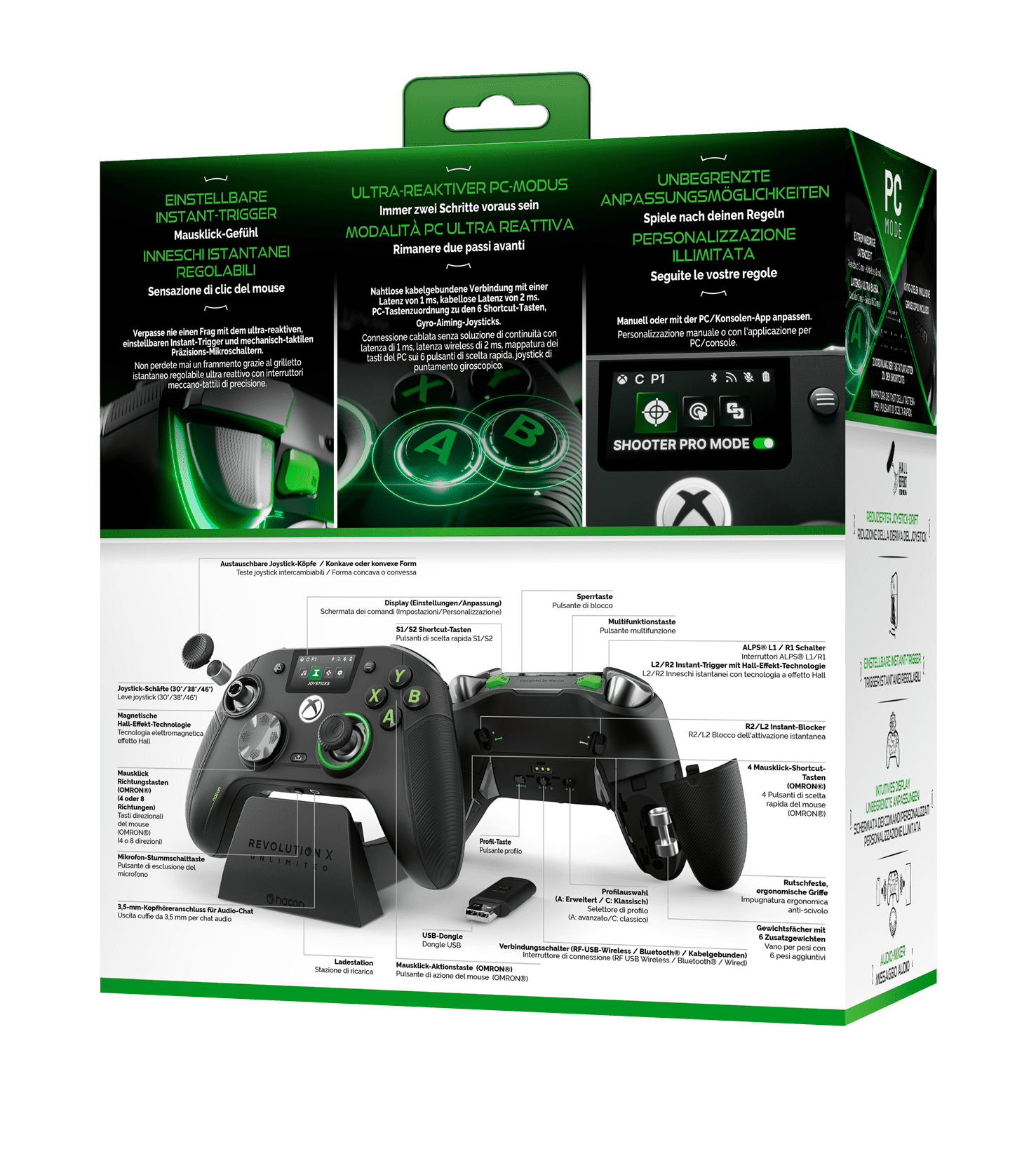 Nacon Revolution X Unlimited Advanced Precision Controller for Xbox Series X|S, Xbox One, PC & Android (Black, 1 Unit) dznrp - Image 5