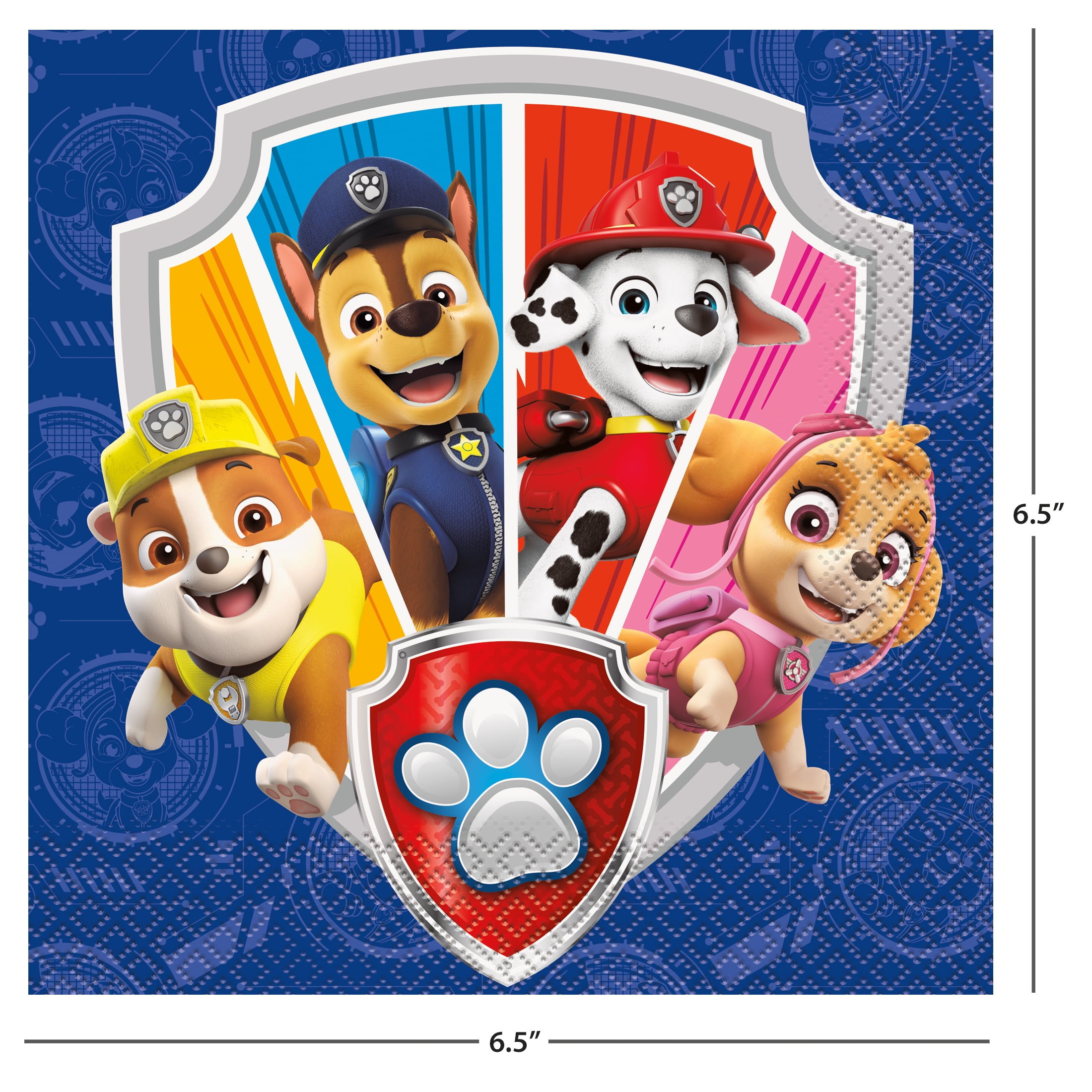 PAW Patrol Lunch Napkins (Multicolor, 16 Count) eyb5m