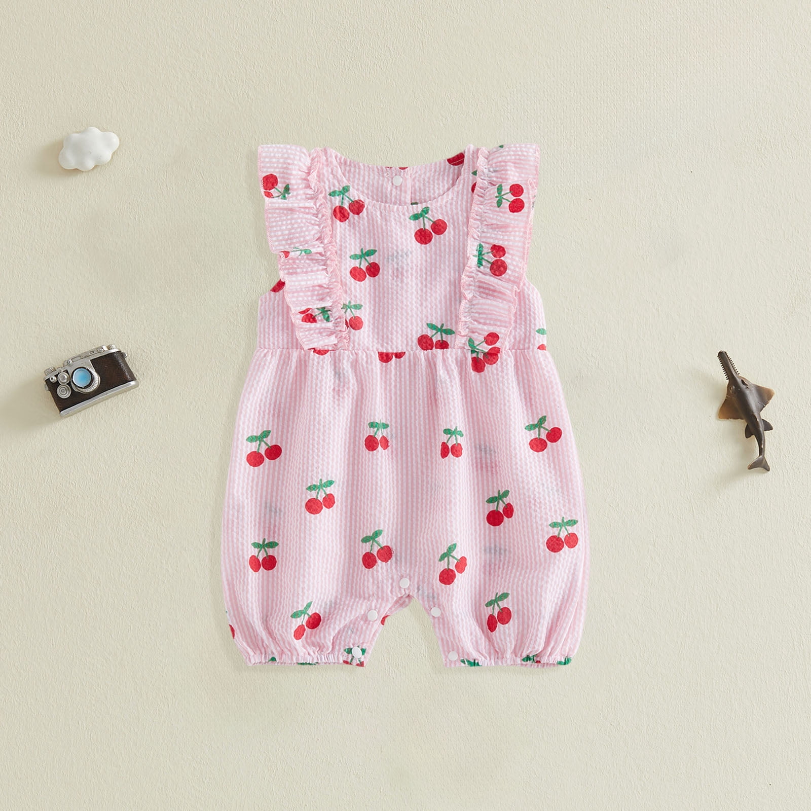 KPOPLK Baby Corduroy Bib Overalls Cotton Romper Jumpsuit (Light Pink, 12-18 Months) 5dxvl
