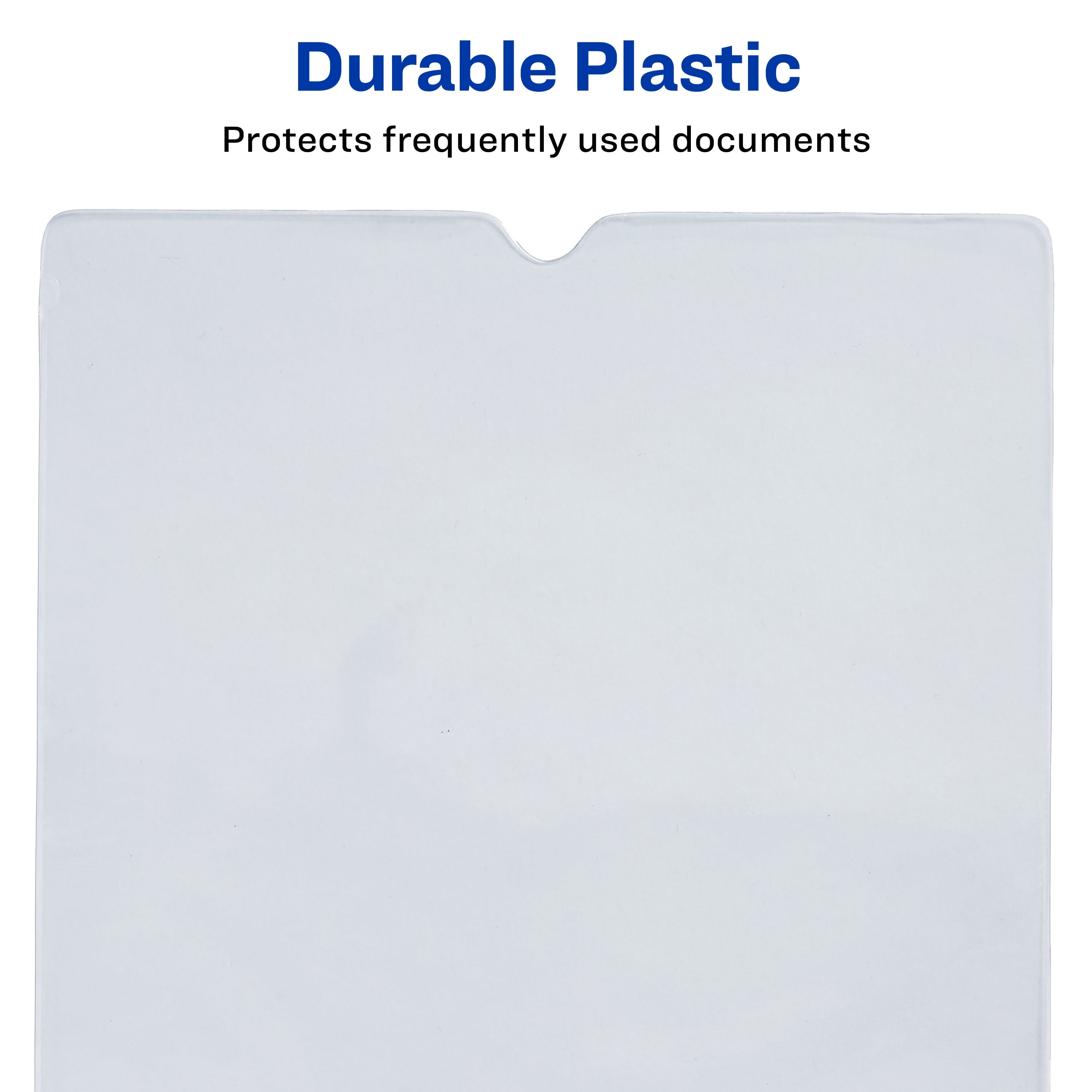 Avery Vinyl File Envelopes, Durable Document Organizer with Fold-Over Flap (Clear, 9 in x 12 in, 10 Pack) nk03p