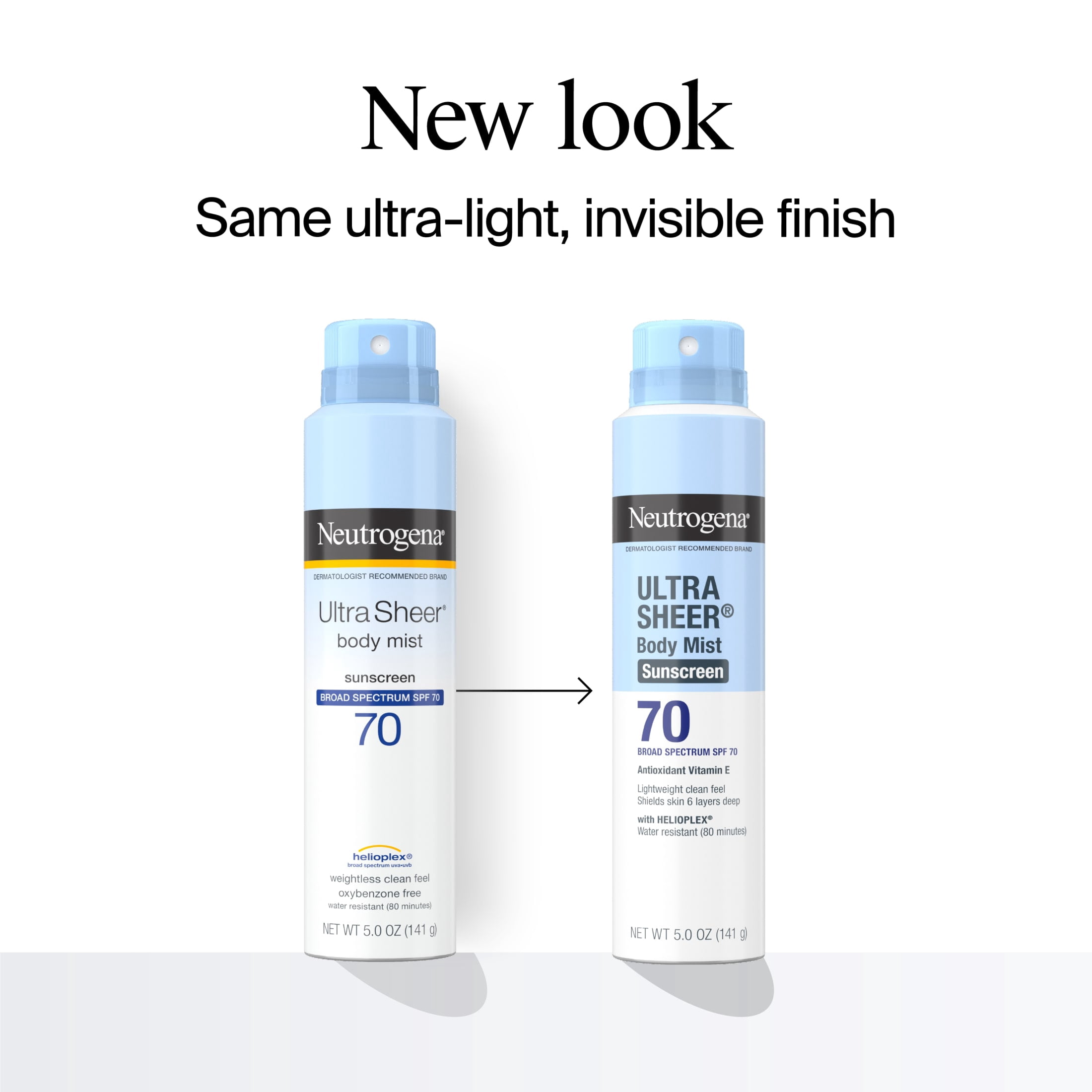 Neutrogena Ultra Sheer Dry-Touch Sunscreen Spray SPF 70 (Clear, 2 Pack, 10 oz Total) qdogc