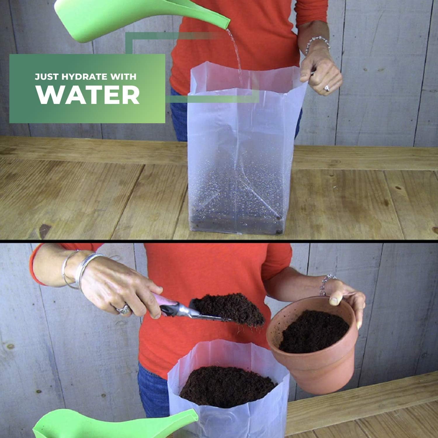 Window Garden Organic Fiber Potting Soil Mix with Hydrating Bag (10 qt) gc34c