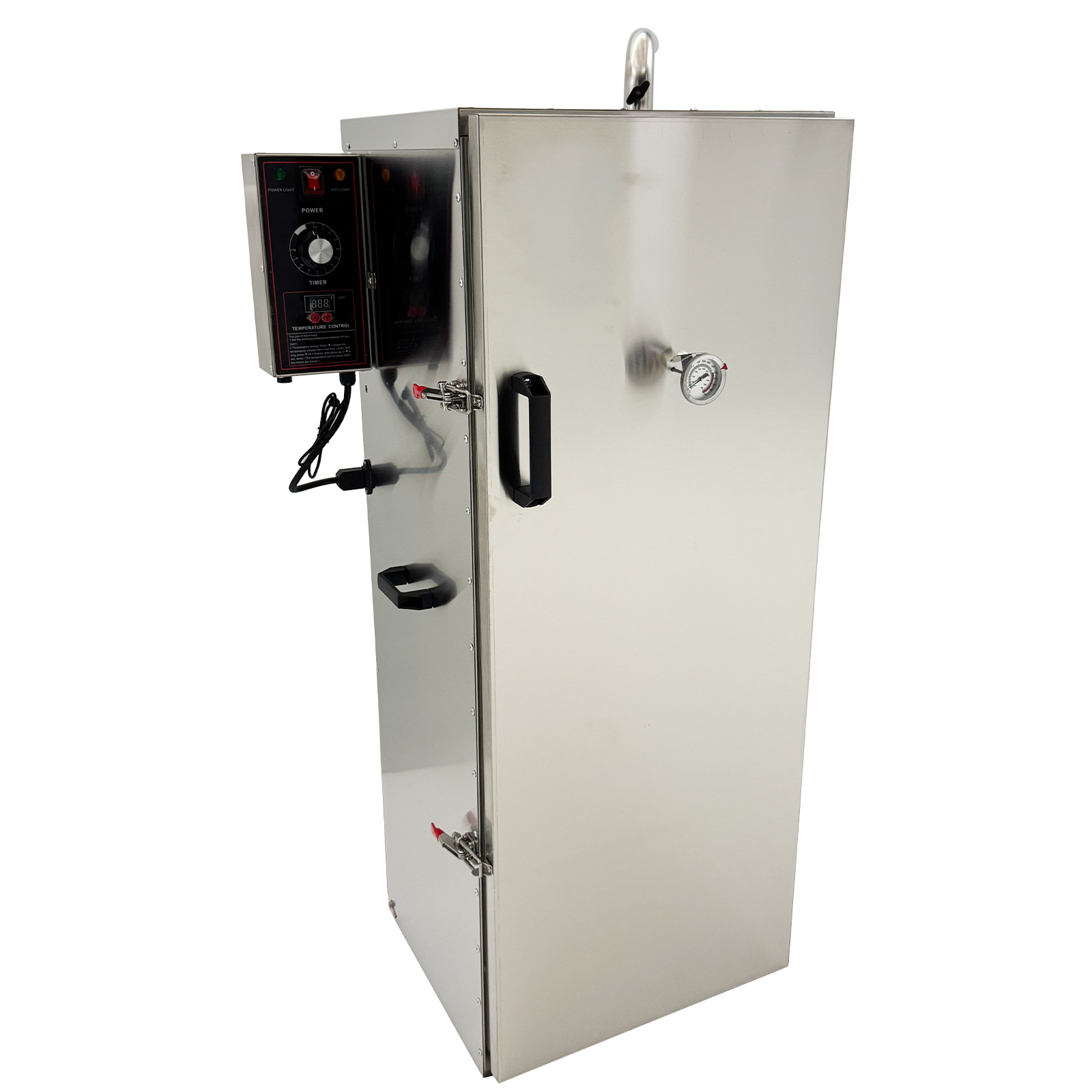Intbuying Commercial Electric BBQ Meat Smoker Oven with Side Wood Chip Loader (9 Detachable Racks) p00vt