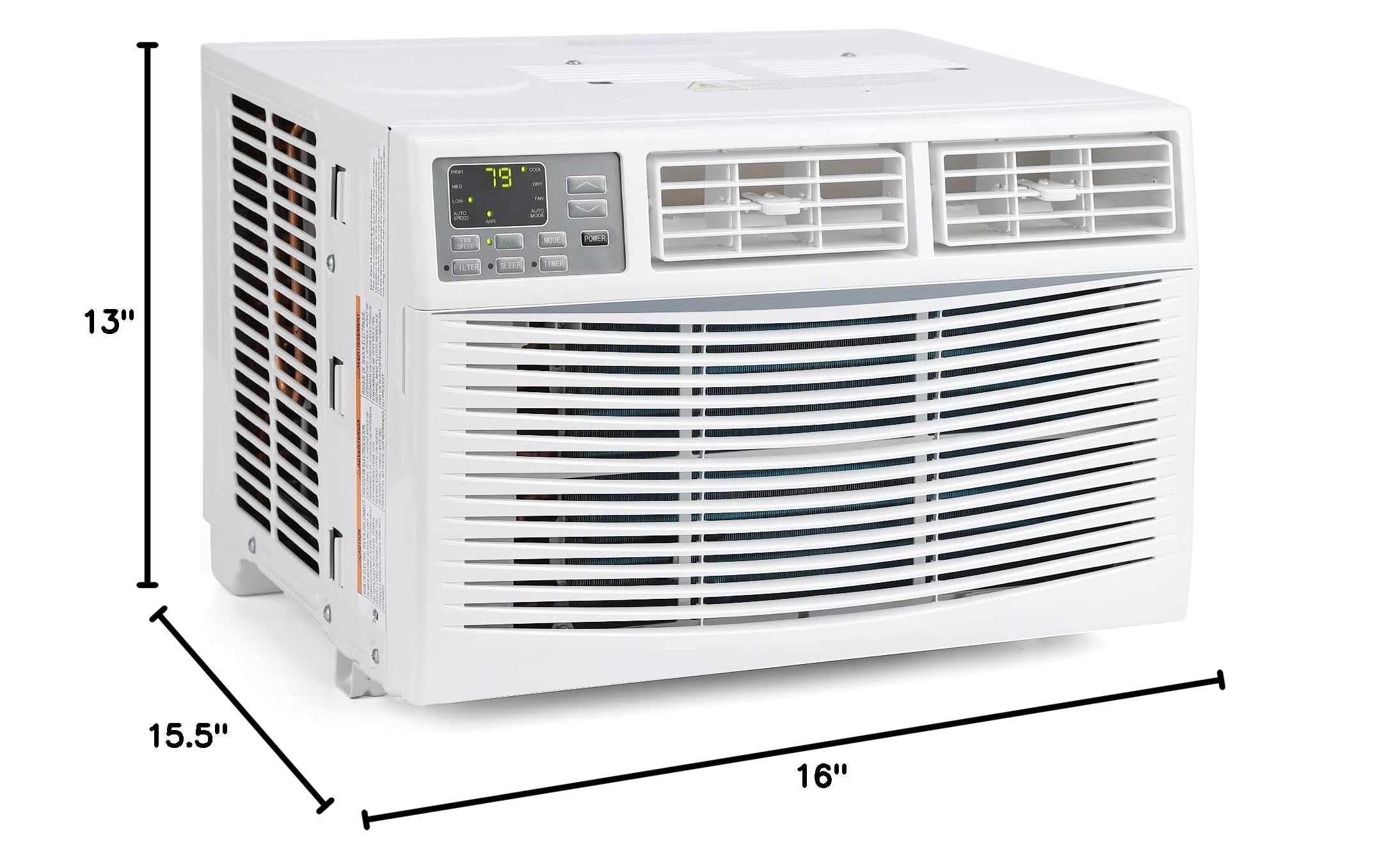 Tropow Window Air Conditioner 10000 BTU Smart AC Unit with WiFi App and Remote Control (White, 450 Sq.Ft) vub5x