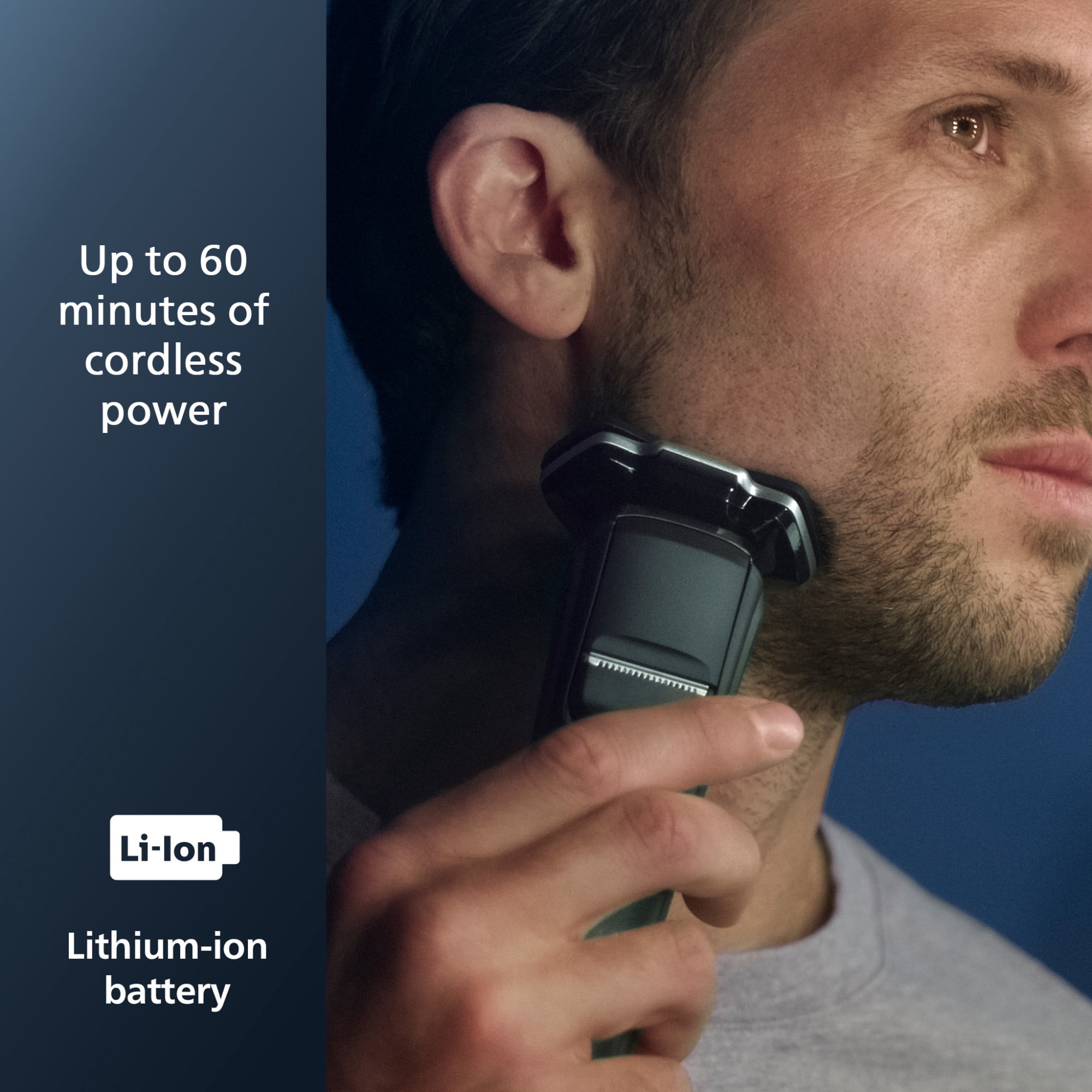 Philips Norelco Shaver 7200 Rechargeable Wet & Dry Electric Shaver with SenseIQ Technology and Pop-Up Trimmer (Black, 1 Count) kwxpd