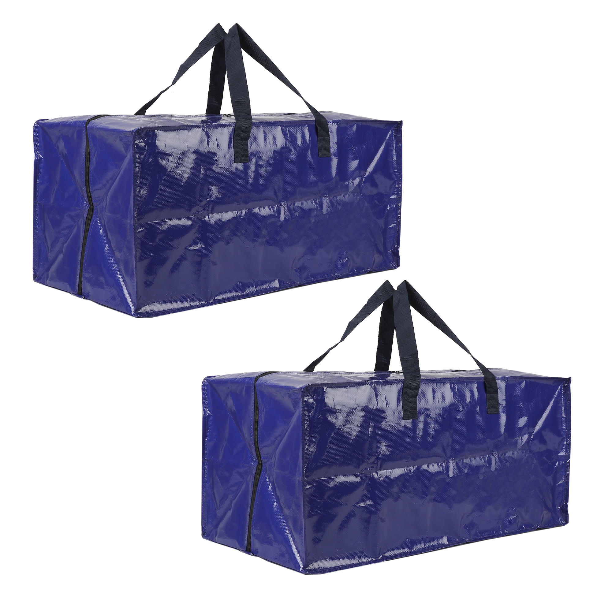 Hyper Tough Heavy Duty Moving and Packing Bags with Backpack Straps (Blue, 2-Pack, 29 in x 14 in x 13 in) 1gz9r