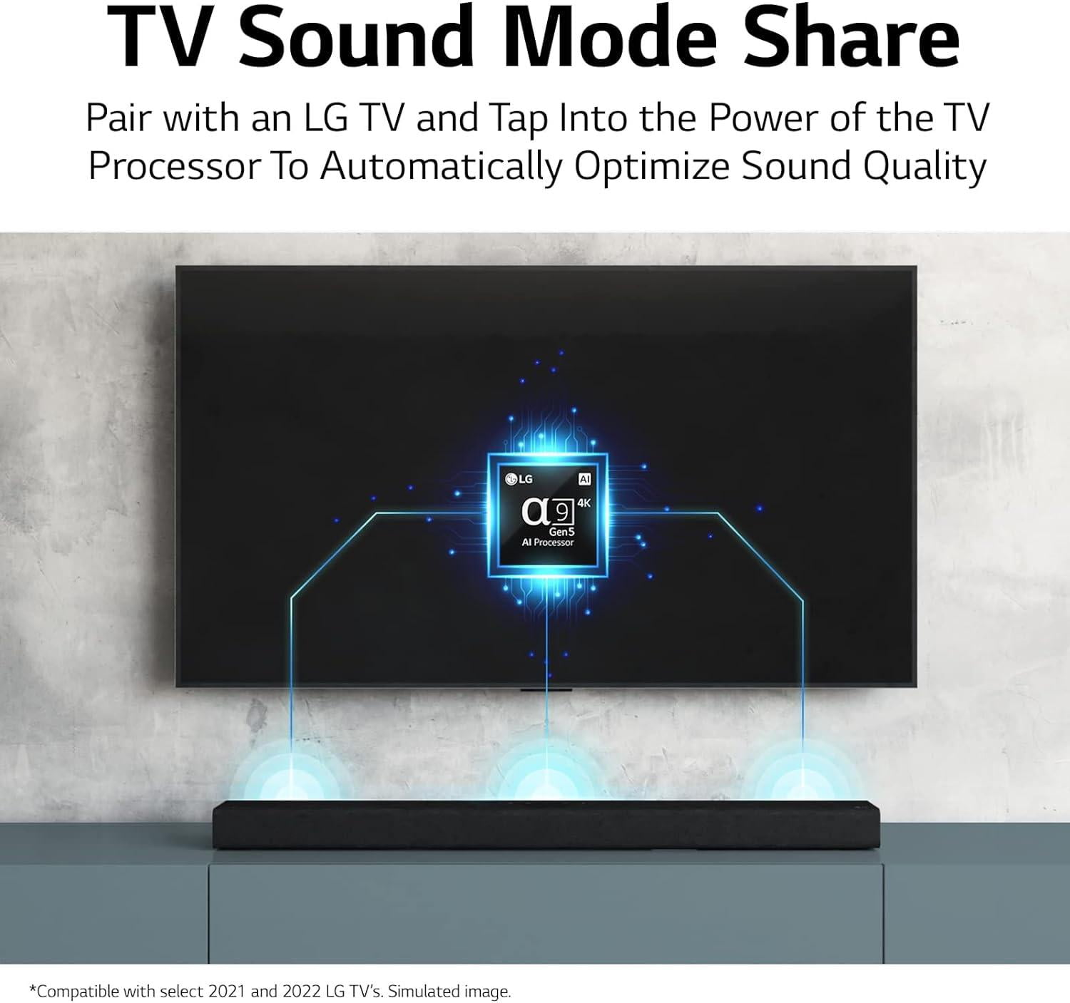 LG 5.1.3 Channel Soundbar System with Dolby Atmos and Rear Surround Speakers (Black, S80TR) v11xp