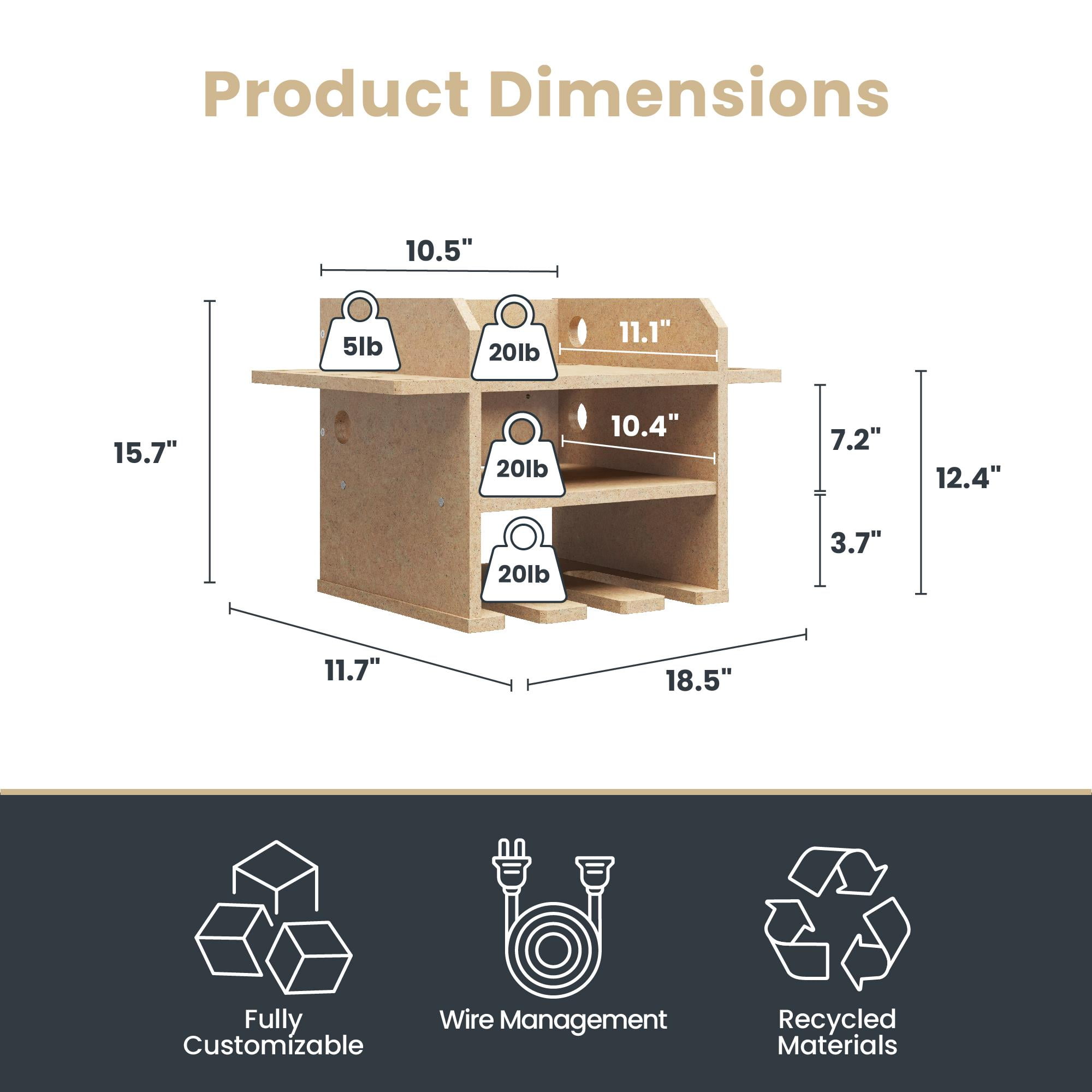 Systembuild Evolution Benford Wall Mount Tool Organizer for Drills and Saws (Raw Board) r7q3o