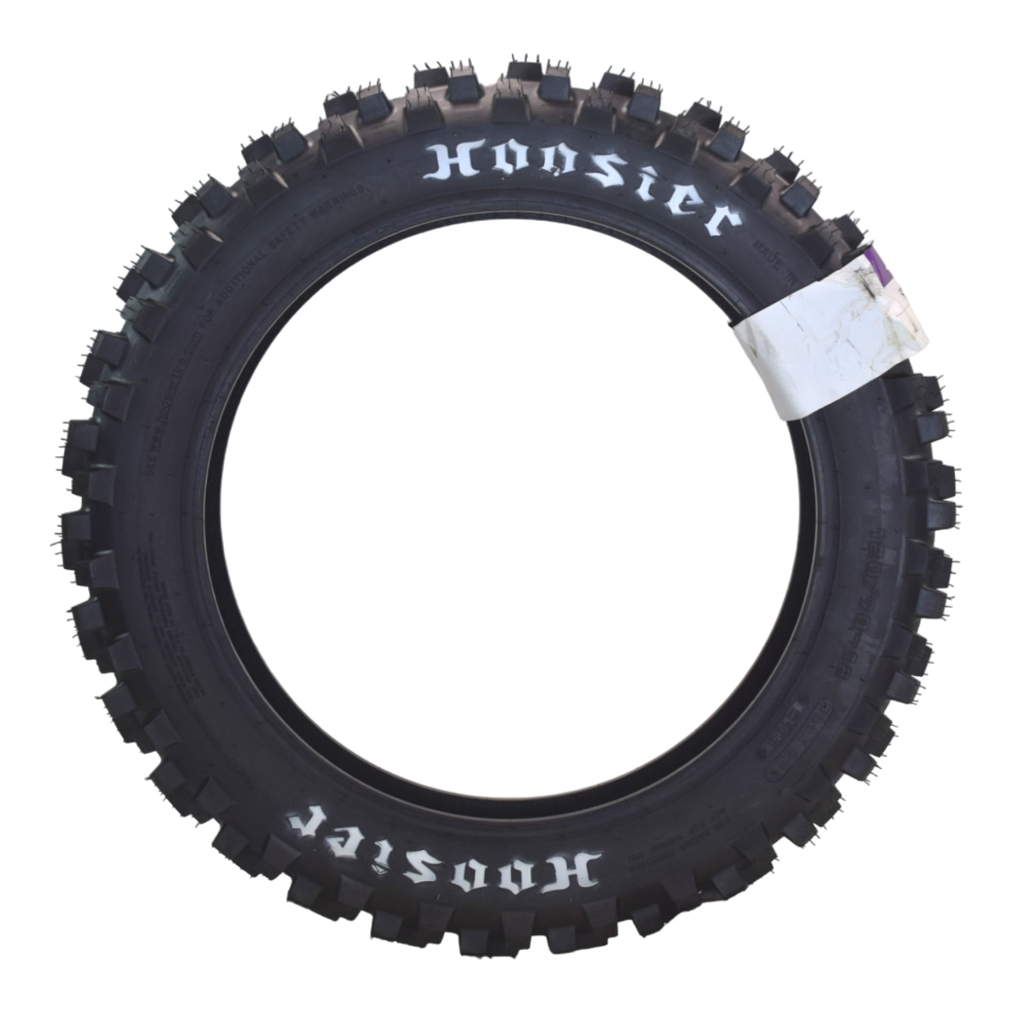 Hoosier Racing Tire IMX20 Dirt Bike Rear Tire (Black, 120/90-18 in) civ62