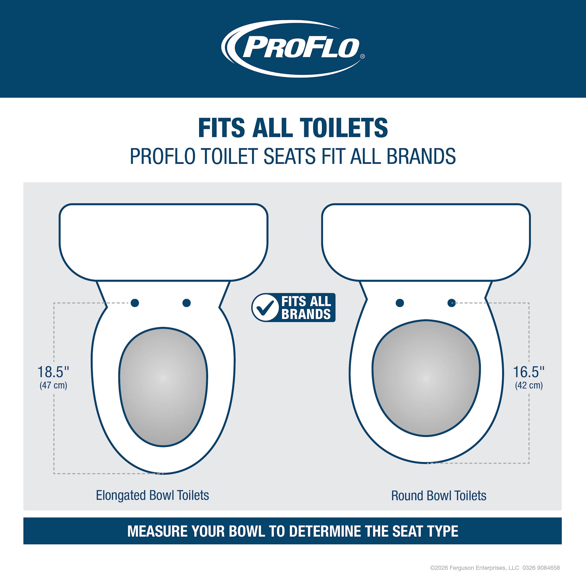 PROFLO Elongated Closed Front Toilet Seat with Cover (Biscuit, 2.25 in Height) hs4hn
