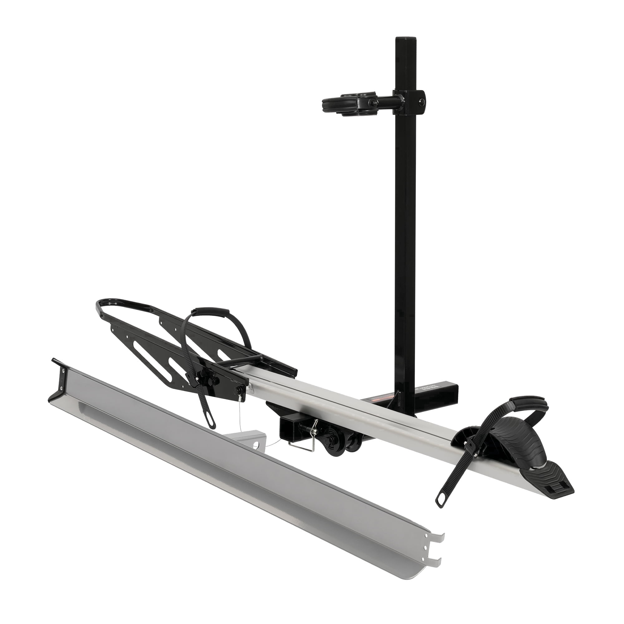 Vantana Hitch Bike Rack with Loading Ramp, Heavy-Duty Aluminum Carrier for Electric Bikes (Silver, 100 lb Capacity) o19al