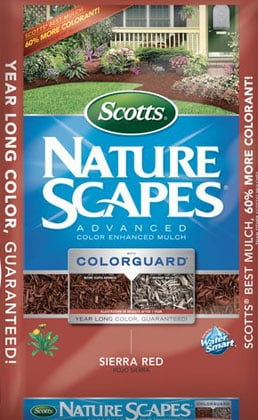 Scotts Nature Scapes Advanced Color Enhanced Mulch (Sierra Red, 2 cu ft) uz1fd