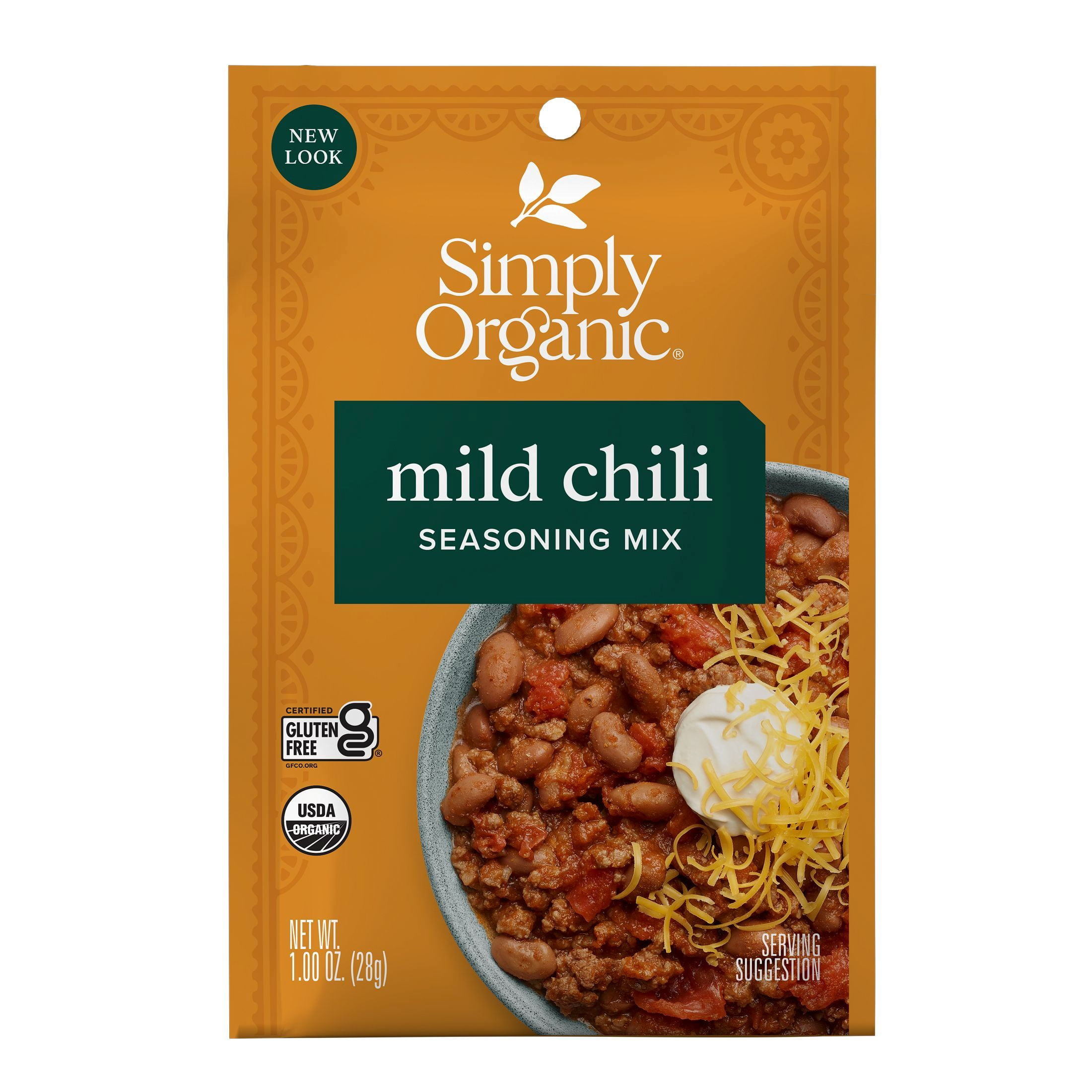 Simply Organic Mild Chili Seasoning Mix, Certified Organic Herb and Spice Blend (1 oz) s6z3k
