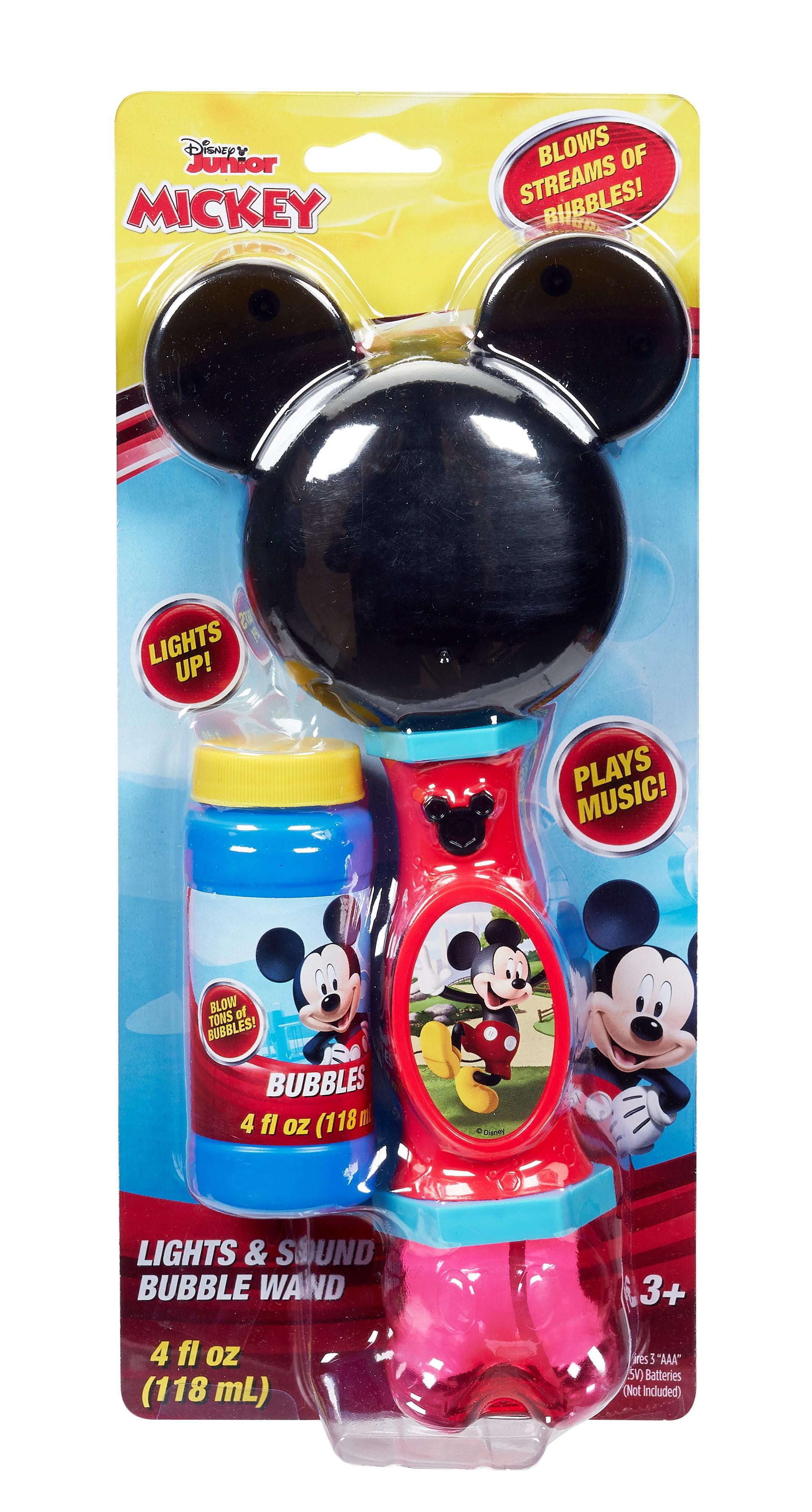 Disney Mickey Mouse Light and Sound Bubble Wand (4 fl oz) vyn6k