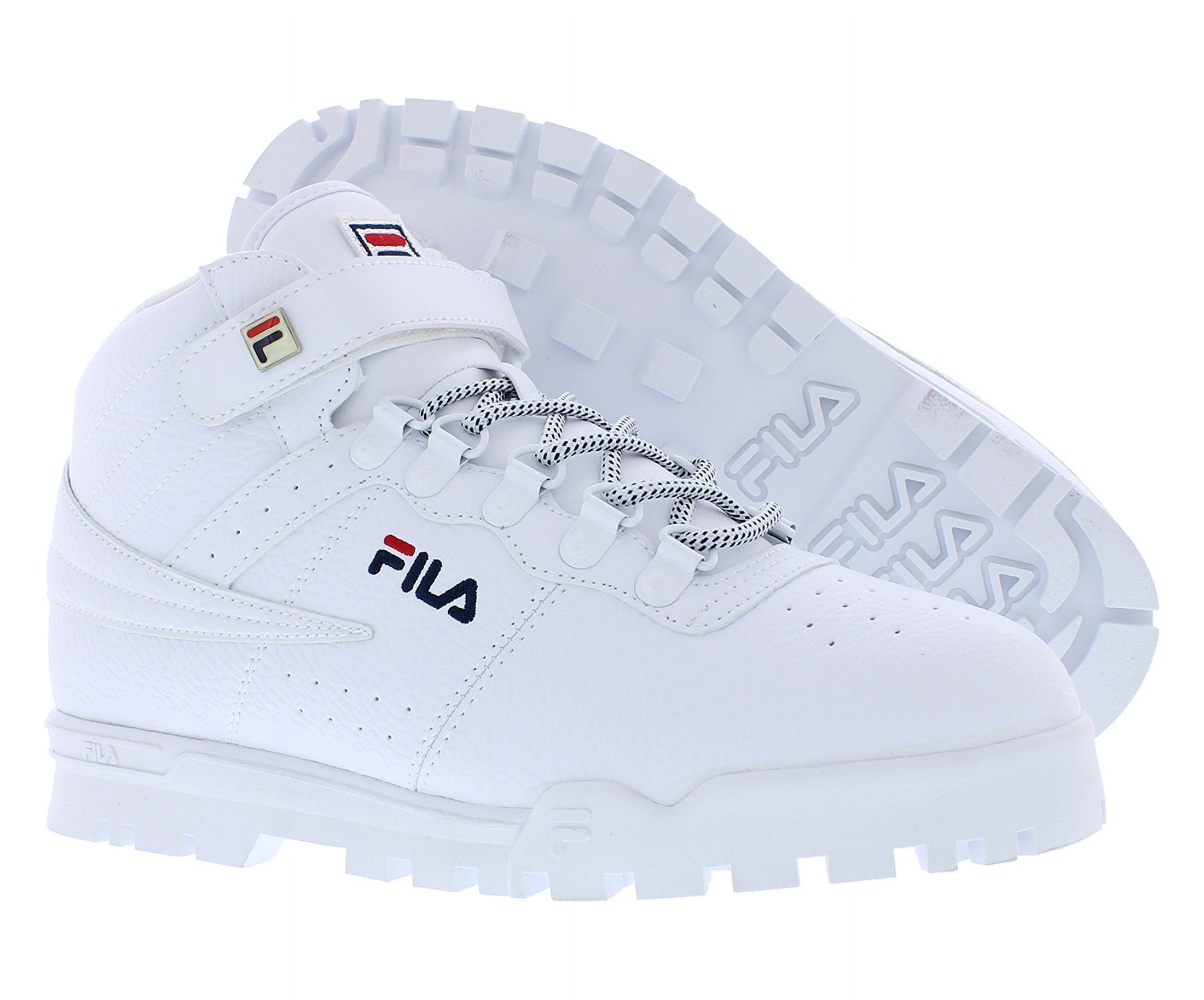 FILA V13 Men's High-Top Boots Casual Athletic Footwear (White, 10) xcuz5