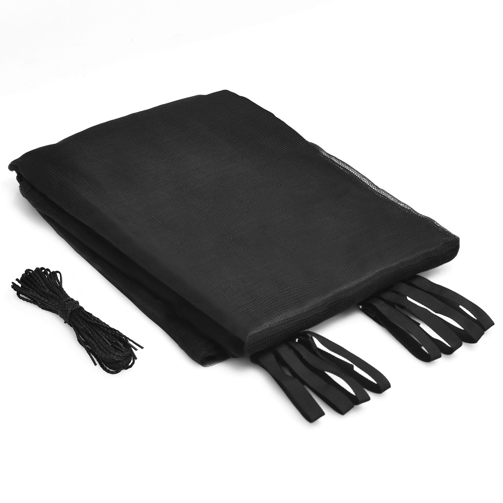 Costway 15ft Trampoline Replacement Safety Enclosure Net (Black, 6ft Height) ebsa7
