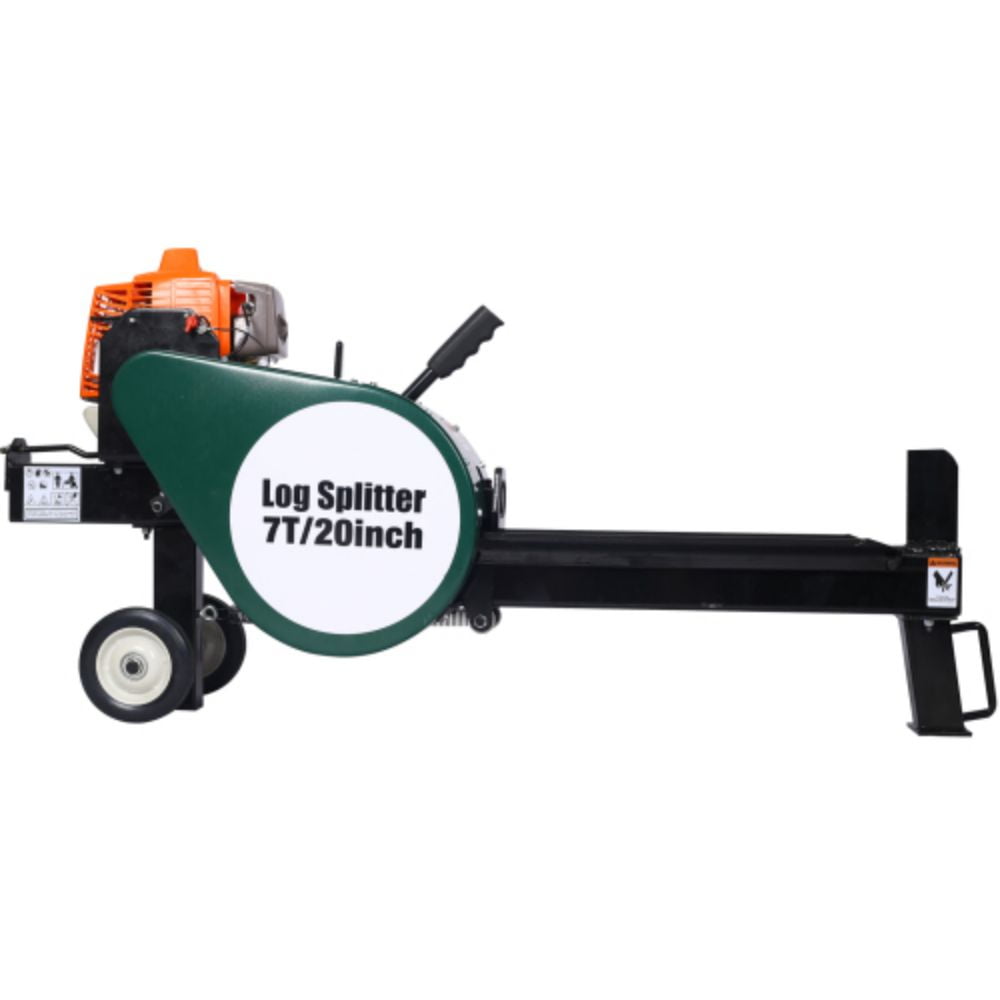 DSstyles Electric Log Splitter, Double Flywheel Firewood Chopping Machine (Green, 18.5 in) zp1vp