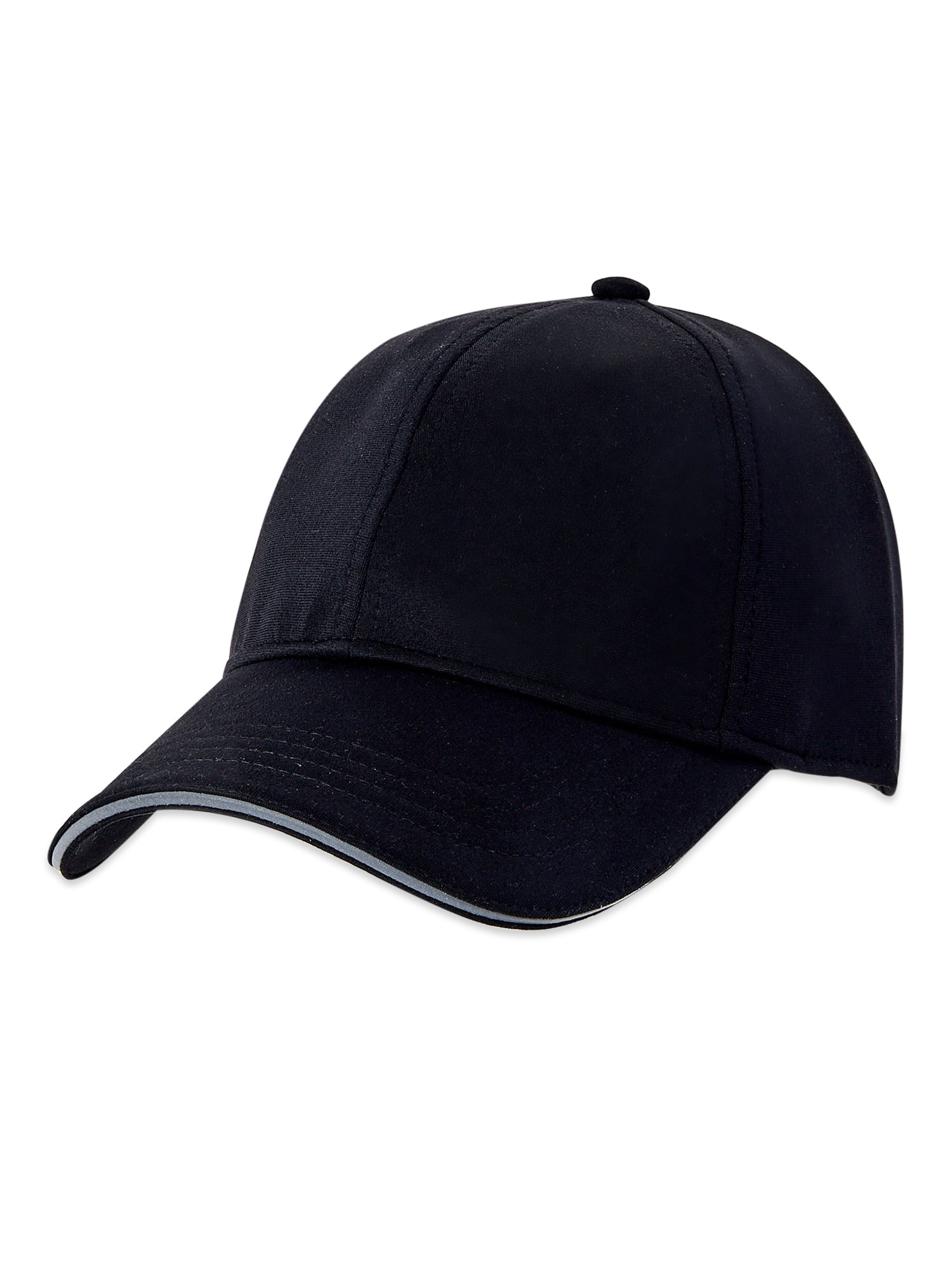 Athletic Works Women's Nylon Ponytail Baseball Cap (Black, One Size) g6j26