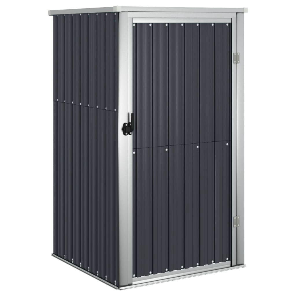 vidaXL Outdoor Storage Shed with Lockable Door (Black, 88.6 in x 35 in x 62.6 in) welud