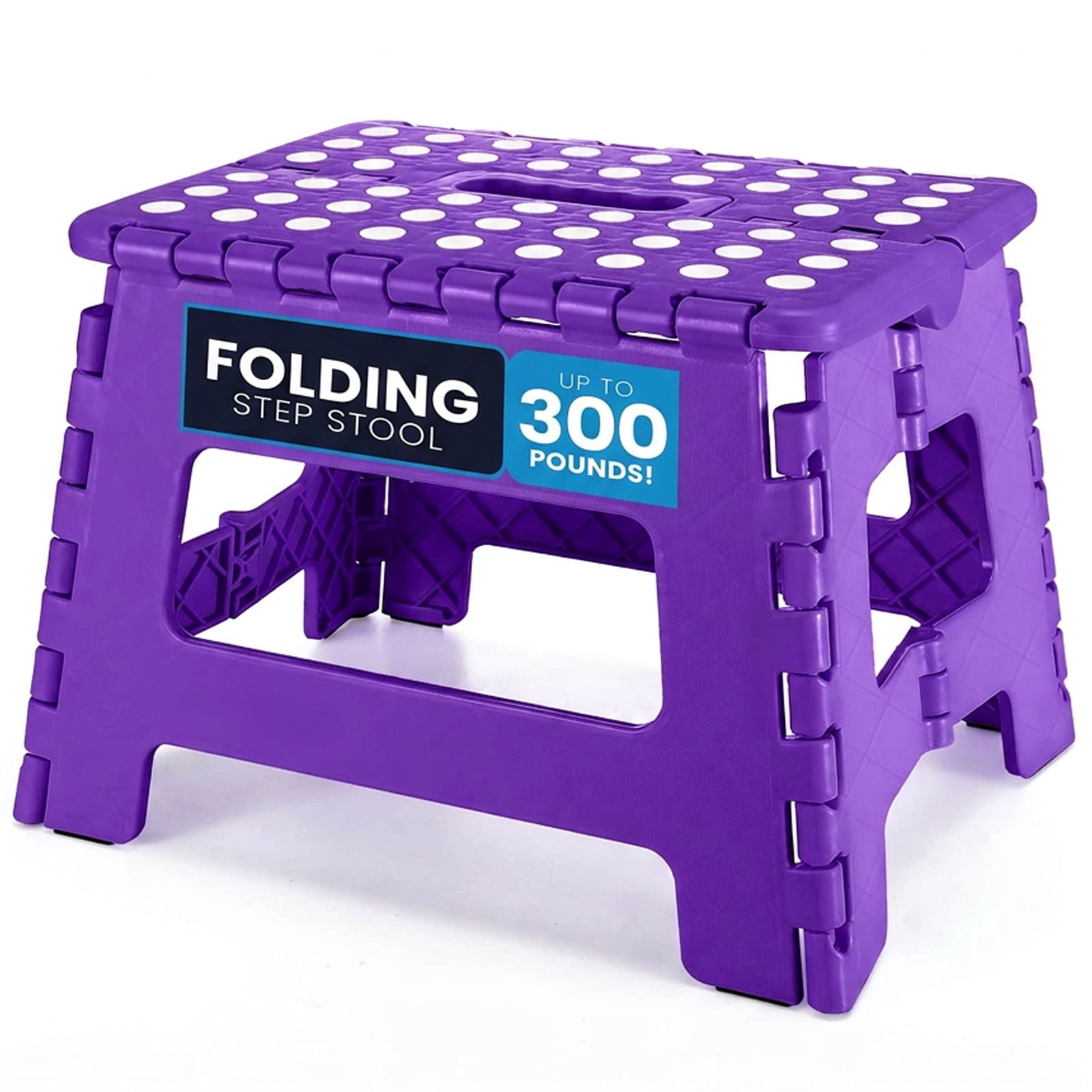 ACSTEP Folding Step Stool Non-Slip Portable Foldable Stool for Kitchen and Bathroom (Purple, 9 in) fgiyz