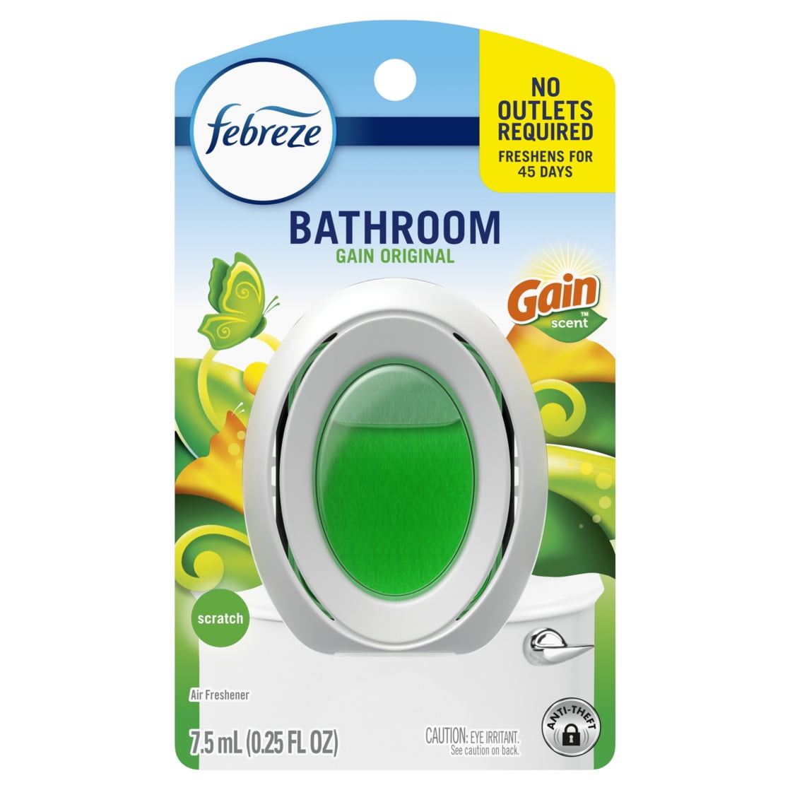 Febreze Small Spaces Air Freshener, Odor-Fighting Gain Original Scent (1 Count, 0.25 fl oz) aus4x