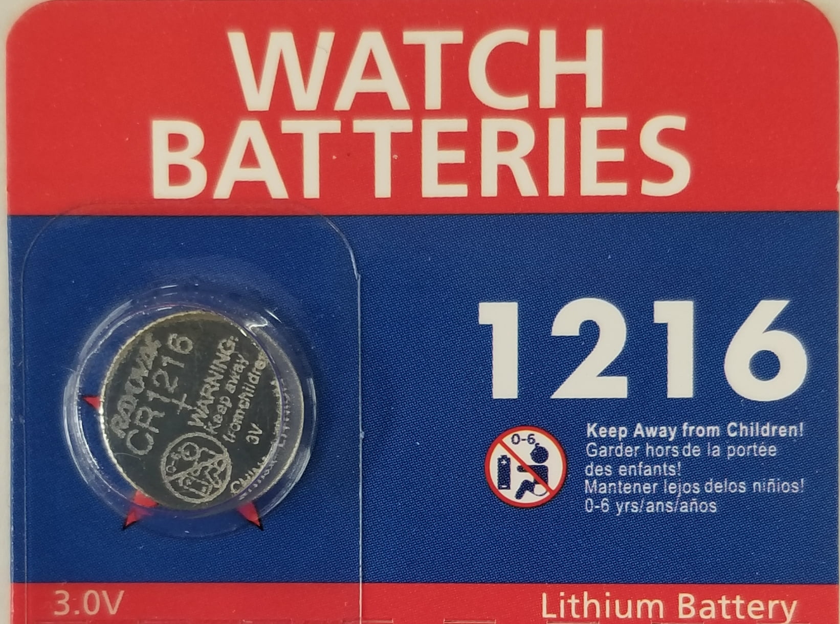 Star Struck Lithium Coin Cell Battery (CR1216, 3V, 1 Pack) khut8