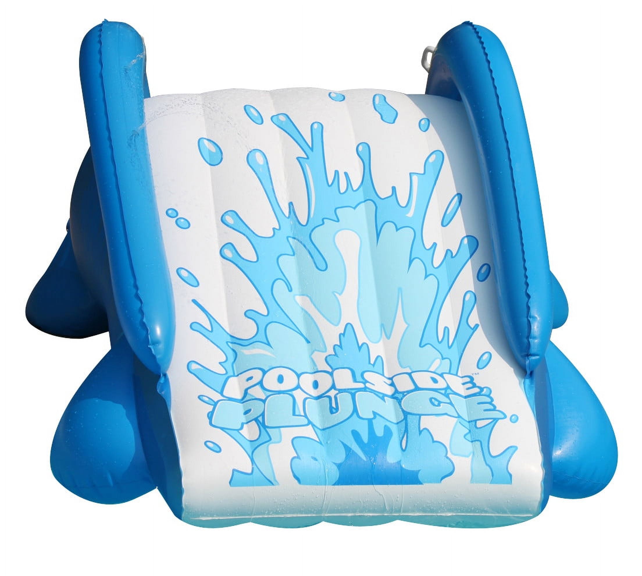 RAVE Sports Poolside Plunge Inflatable Water Slide for Swimming Pools (Blue, 67 in x 48 in x 33 in) g95lb