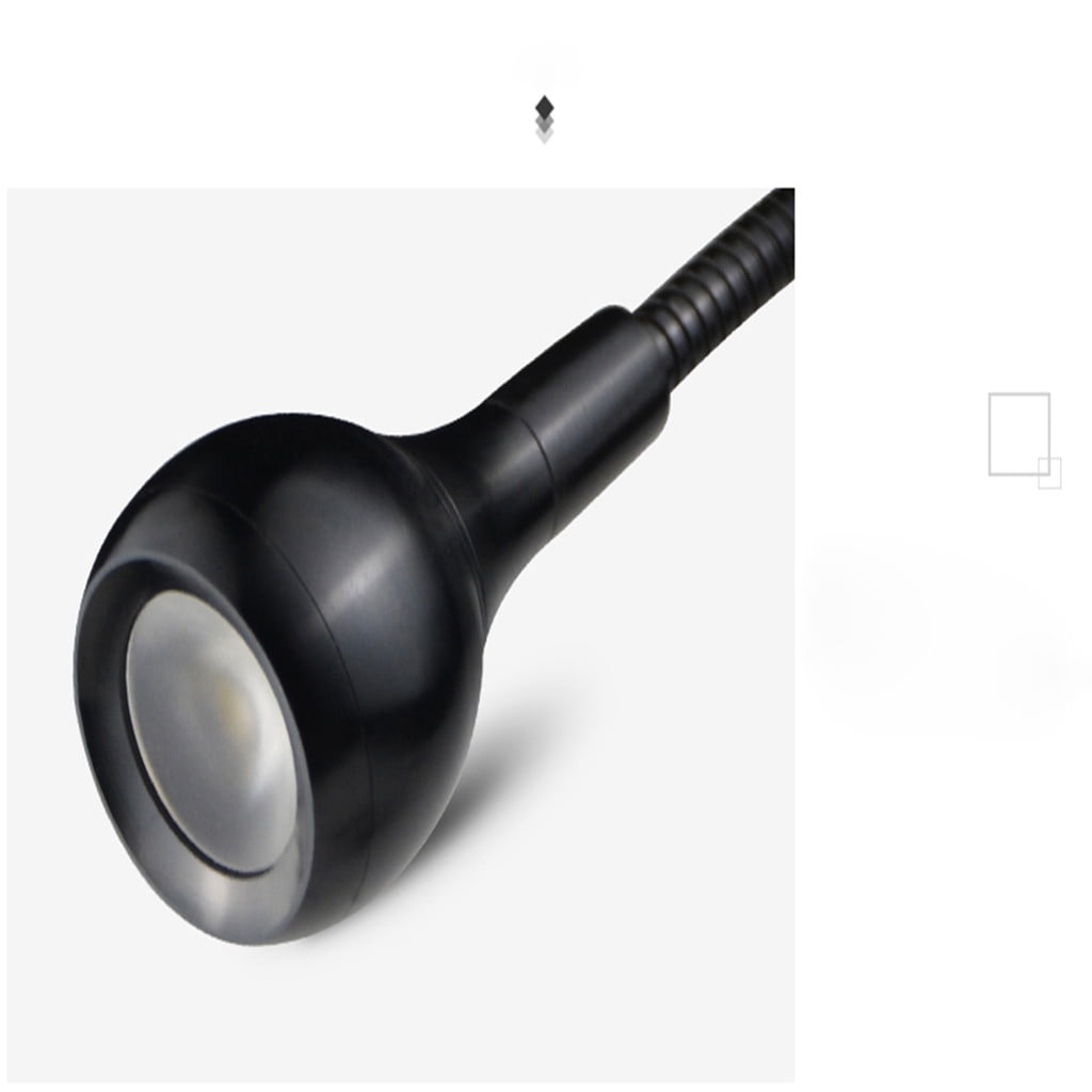 SATRINO LED Desk Lamp Clip On Reading Light (3 Light Modes, 10 Dimmable Levels, Flexible Neck, USB Powered) irjxl