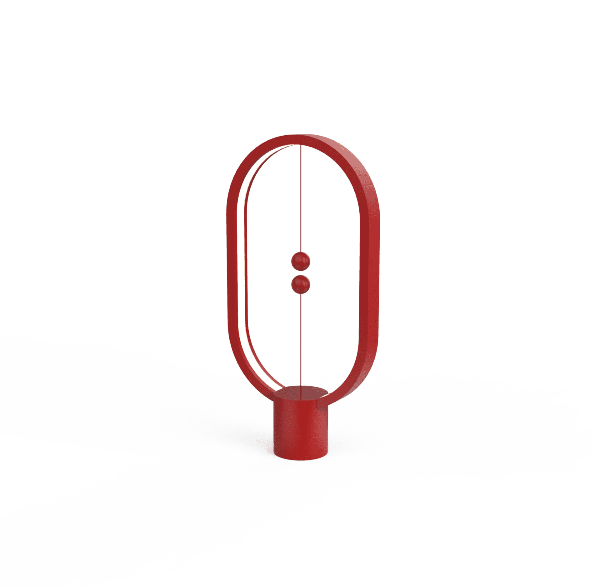 DesignNest Heng Balance Lamp Ellipse LED Desk Light (Red, 15.7 in) f2zz0