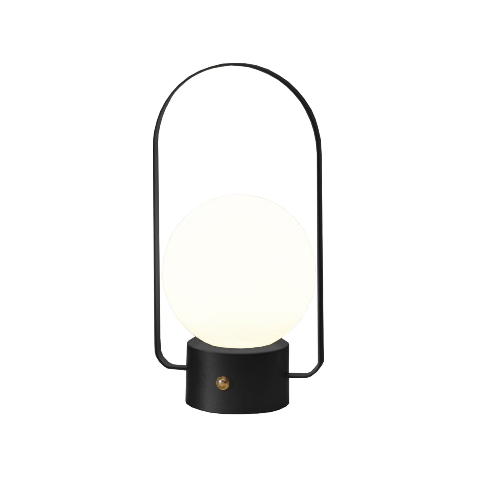 InsCrazy LED Portable Desk Lamp, Modern Decorative Night Light for Bedroom and Outdoor Camping (Black, 6 in) 35cb8