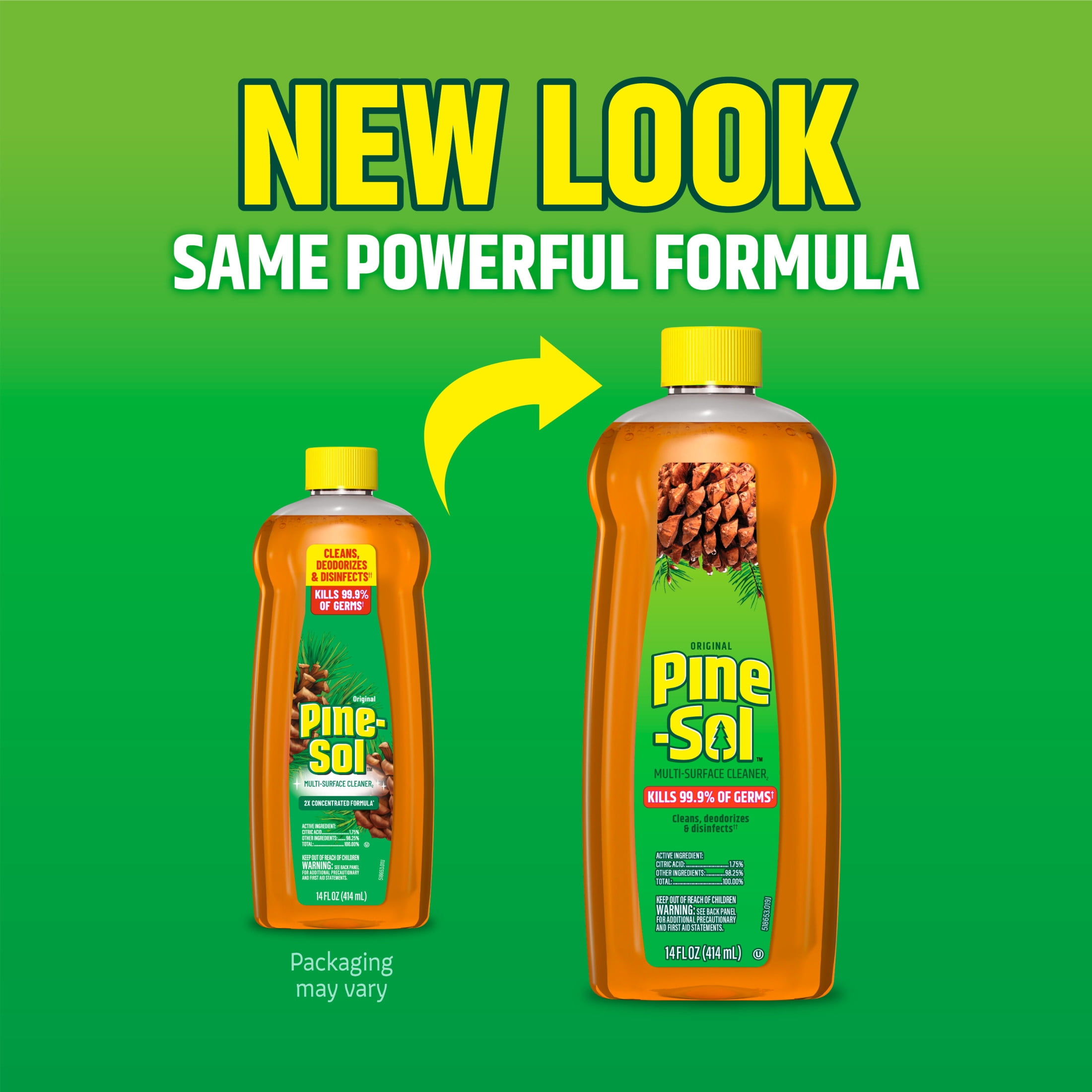 Pine-Sol Multi-Surface Cleaner, Original Scent, Heavy-Duty Household Disinfectant (14 fl oz) wo43y