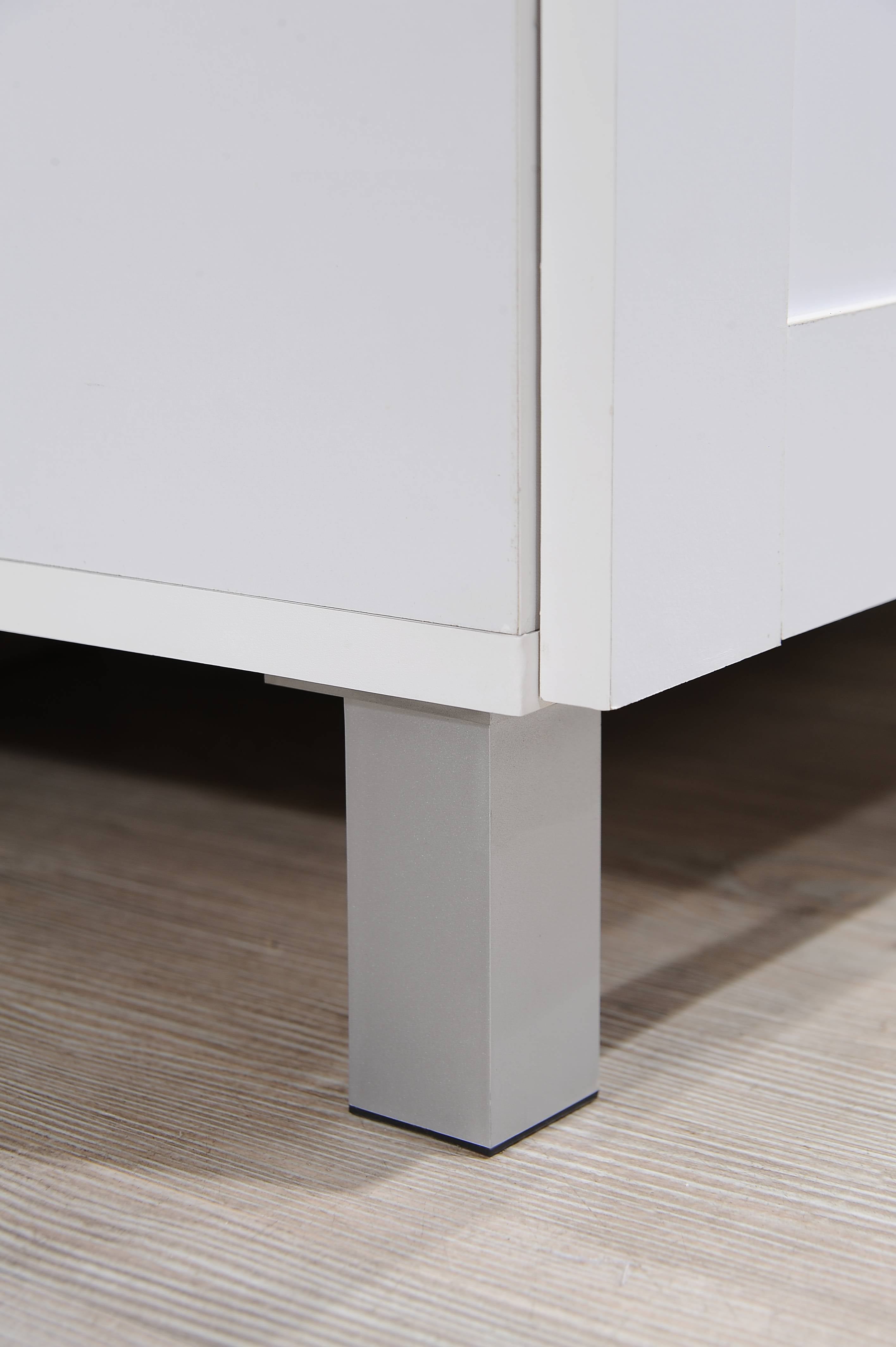 Hodedah Tall Free Standing Kitchen Cabinet with Microwave Storage and Drawer (White, 79 in. H x 32 in. W x 17 in. D) zf1pn