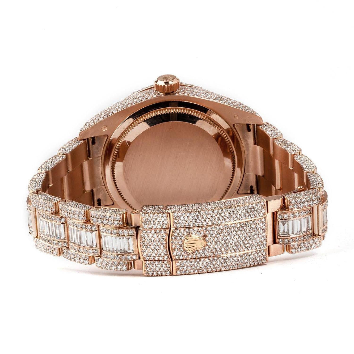 Rolex Sky-Dweller 326935 Watch (18K Rose Gold, Chocolate Arabic Dial, Diamond Bezel, 42mm) utp74