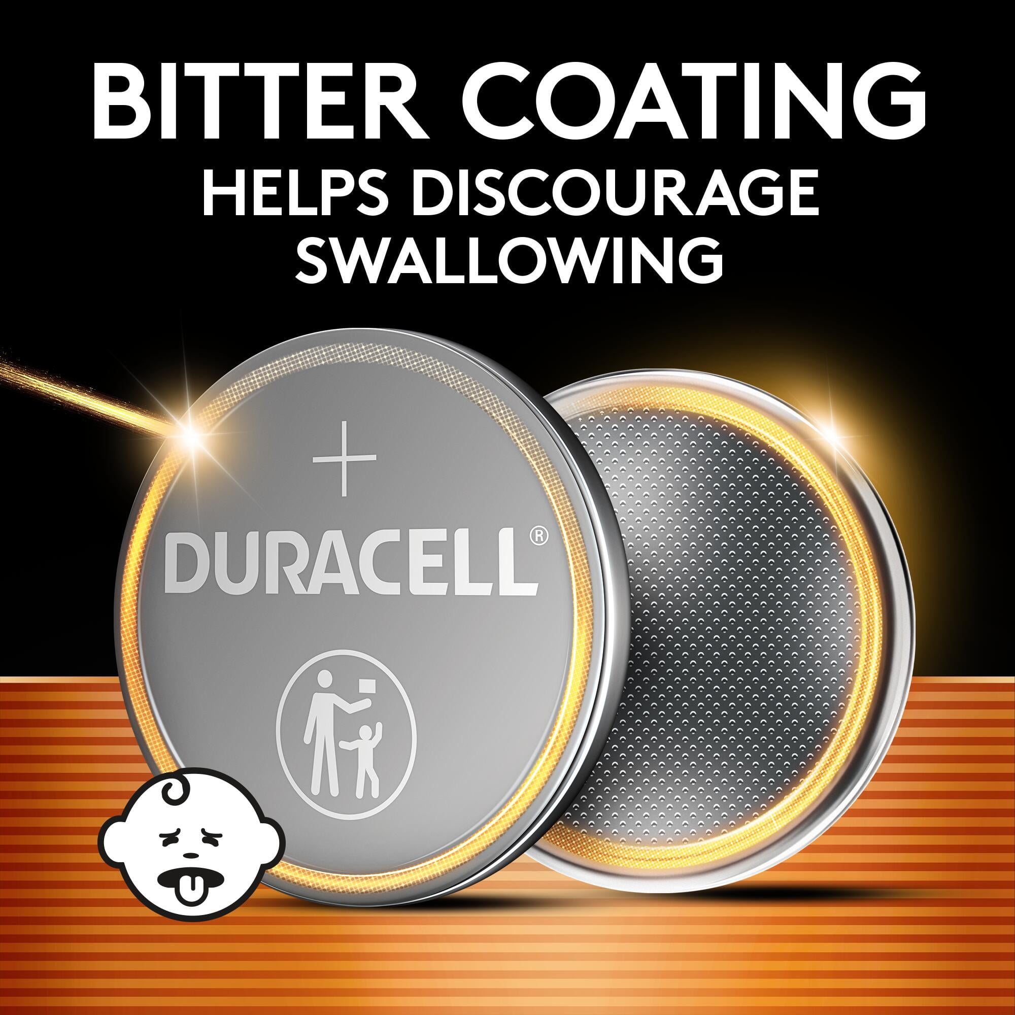 Duracell 2032 Lithium Coin Battery 3V, Long-Lasting Power for Electronics (CR2032, 4 Pack) 44rcr