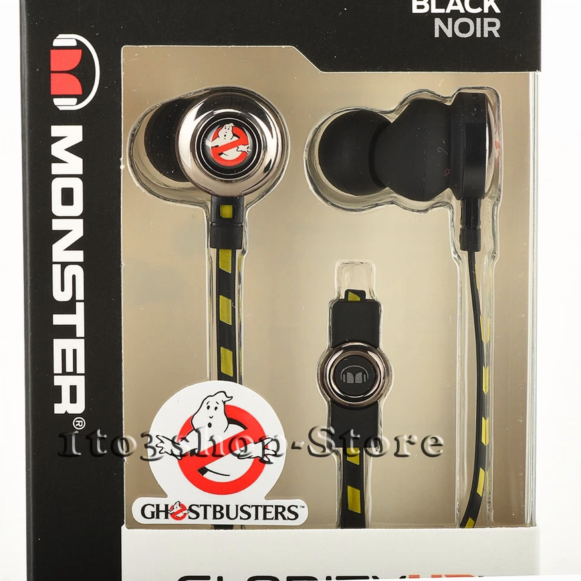 Rhea Monster Ghostbusters Clarity HD In-Ear Headphones with Microphone and Remote (Black, 1 Pack) xr1hn