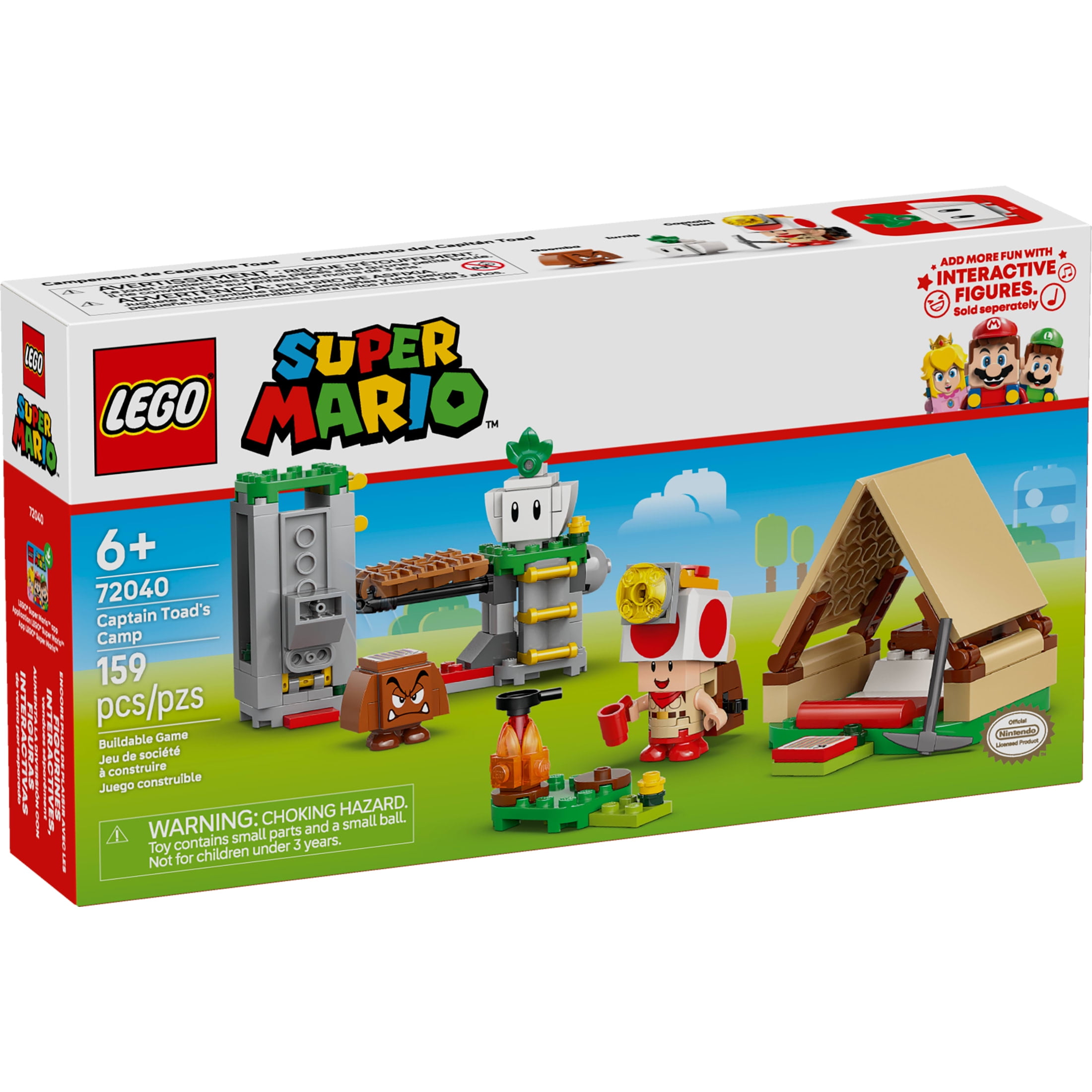 LEGO Super Mario Captain Toad’s Camp Building Set with Interactive Figures (159 Pieces) jda4u