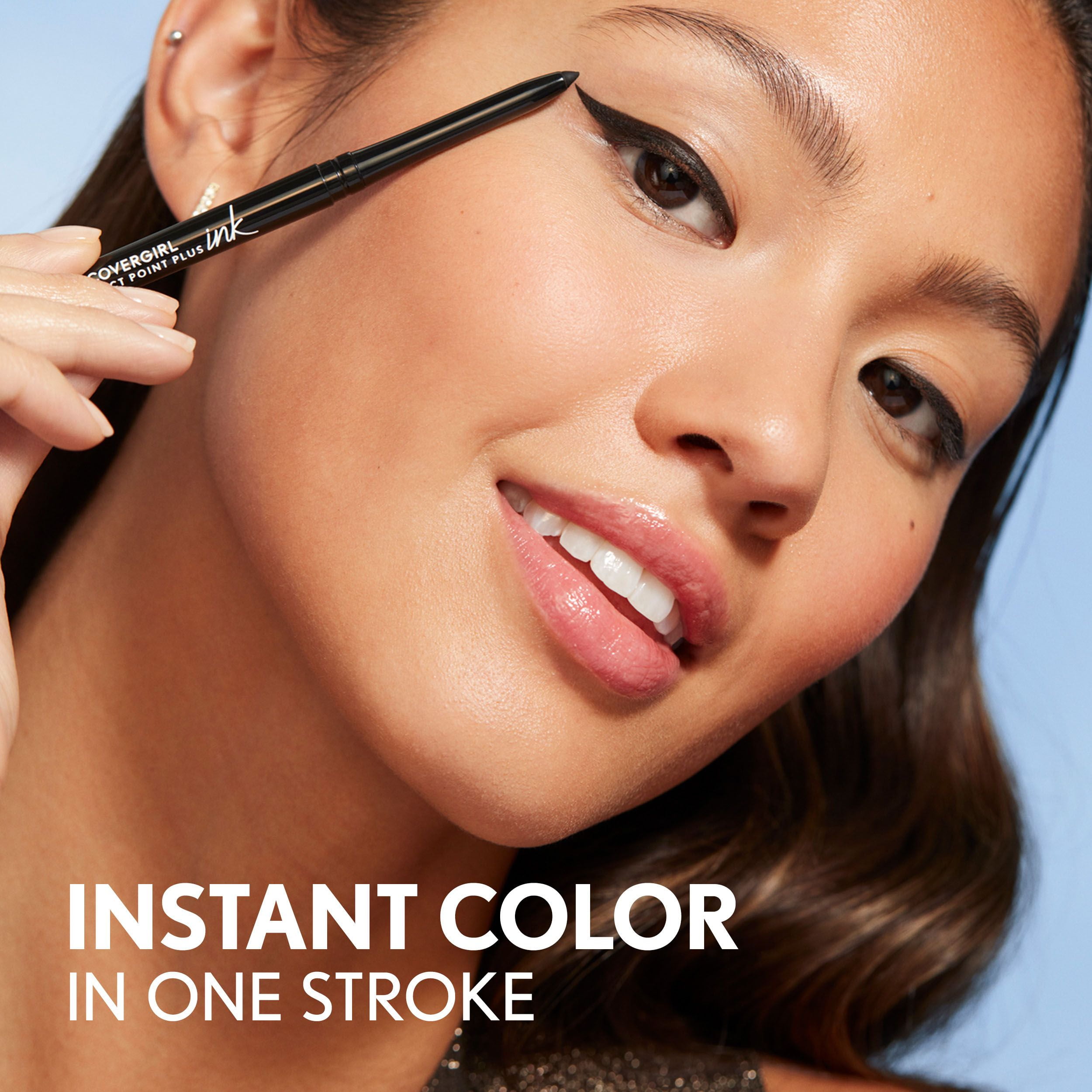 COVERGIRL Perfect Point Plus Ink Eyeliner, Waterproof Gel Formula, Long-lasting Precision Tip (Matte Jet Black, 0.01 oz) 0zh2p