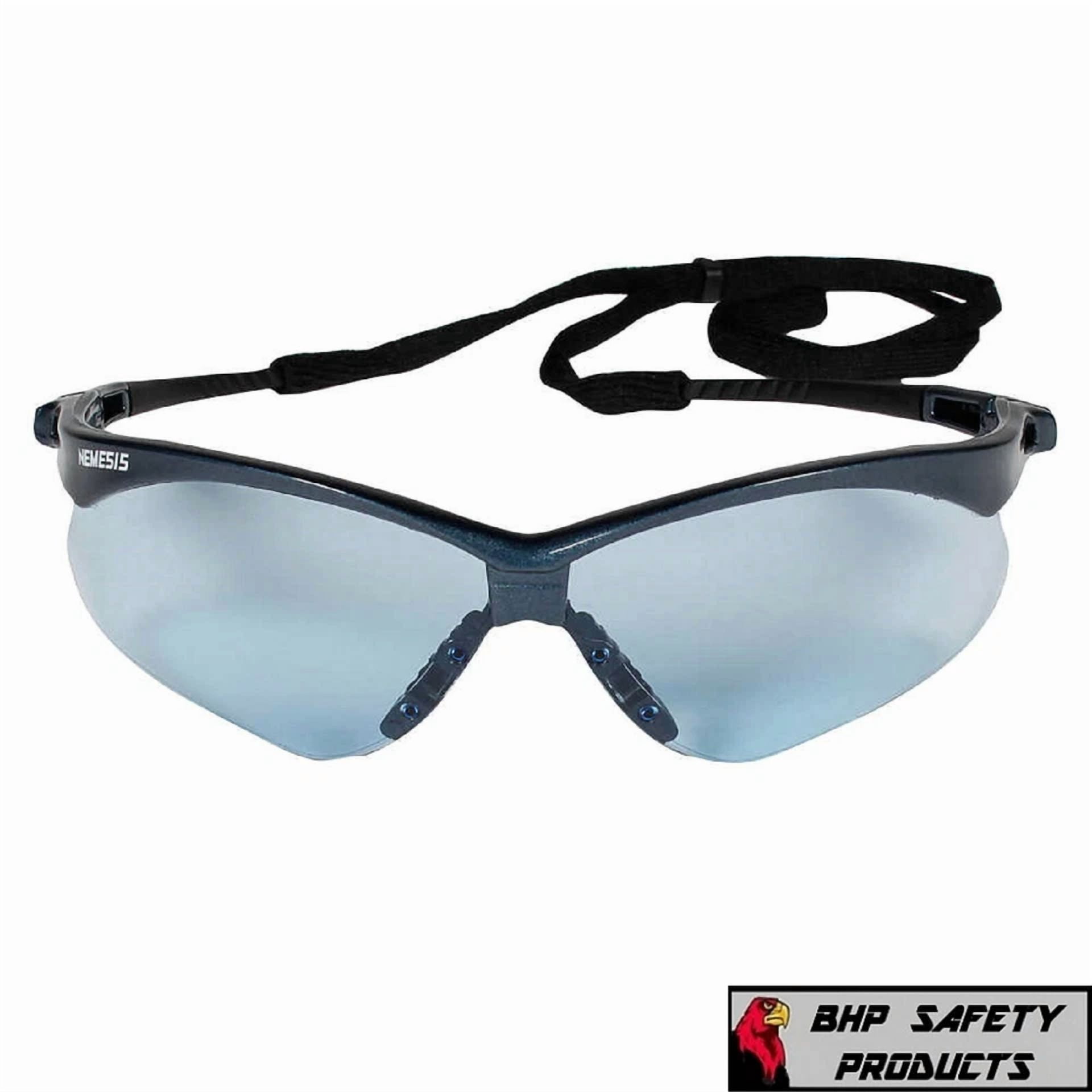 YANI Kleenguard Nemesis Safety Glasses Protective Eyewear (Light Blue Lens, 3 Pair Pack) 70t3k