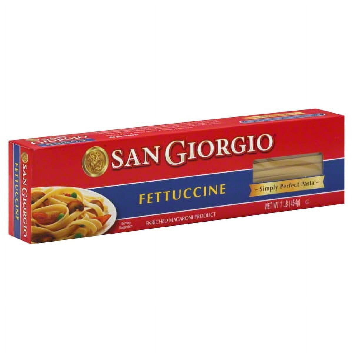 San Giorgio Fettuccine Pasta, Non-GMO Traditional Italian Style Noodles (16 oz) 7la33
