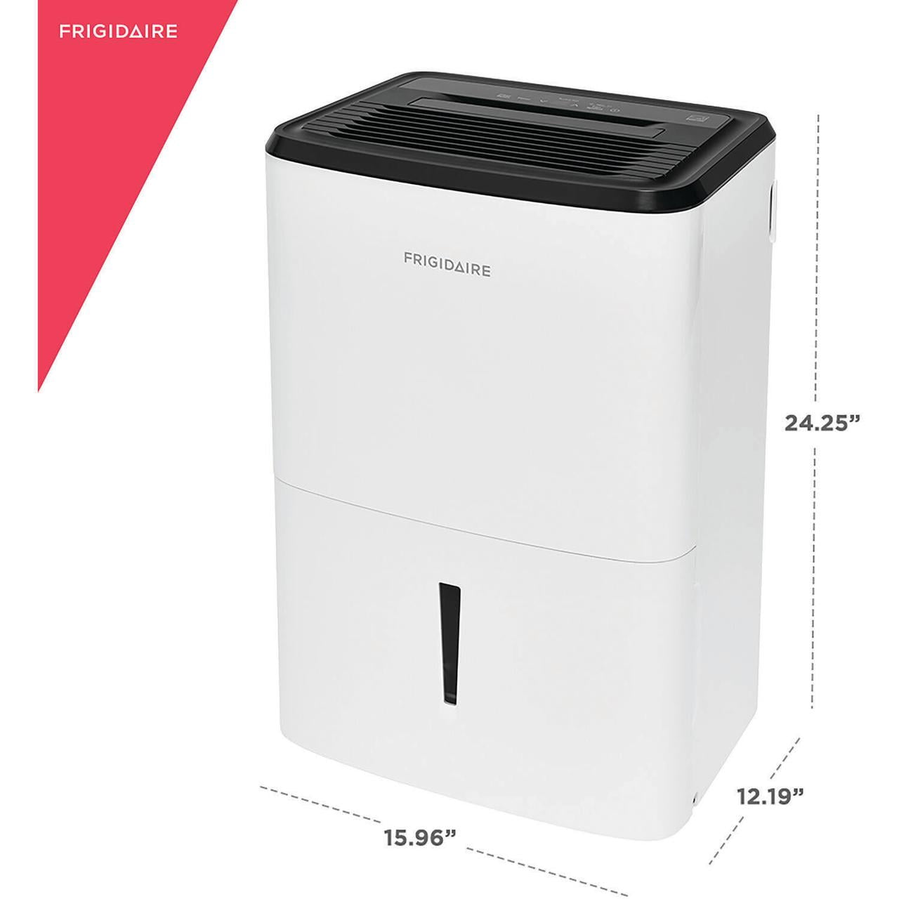 Frigidaire 50 Pint Dehumidifier for Basements and Large Rooms (White, 4500 sq ft) oi7bd