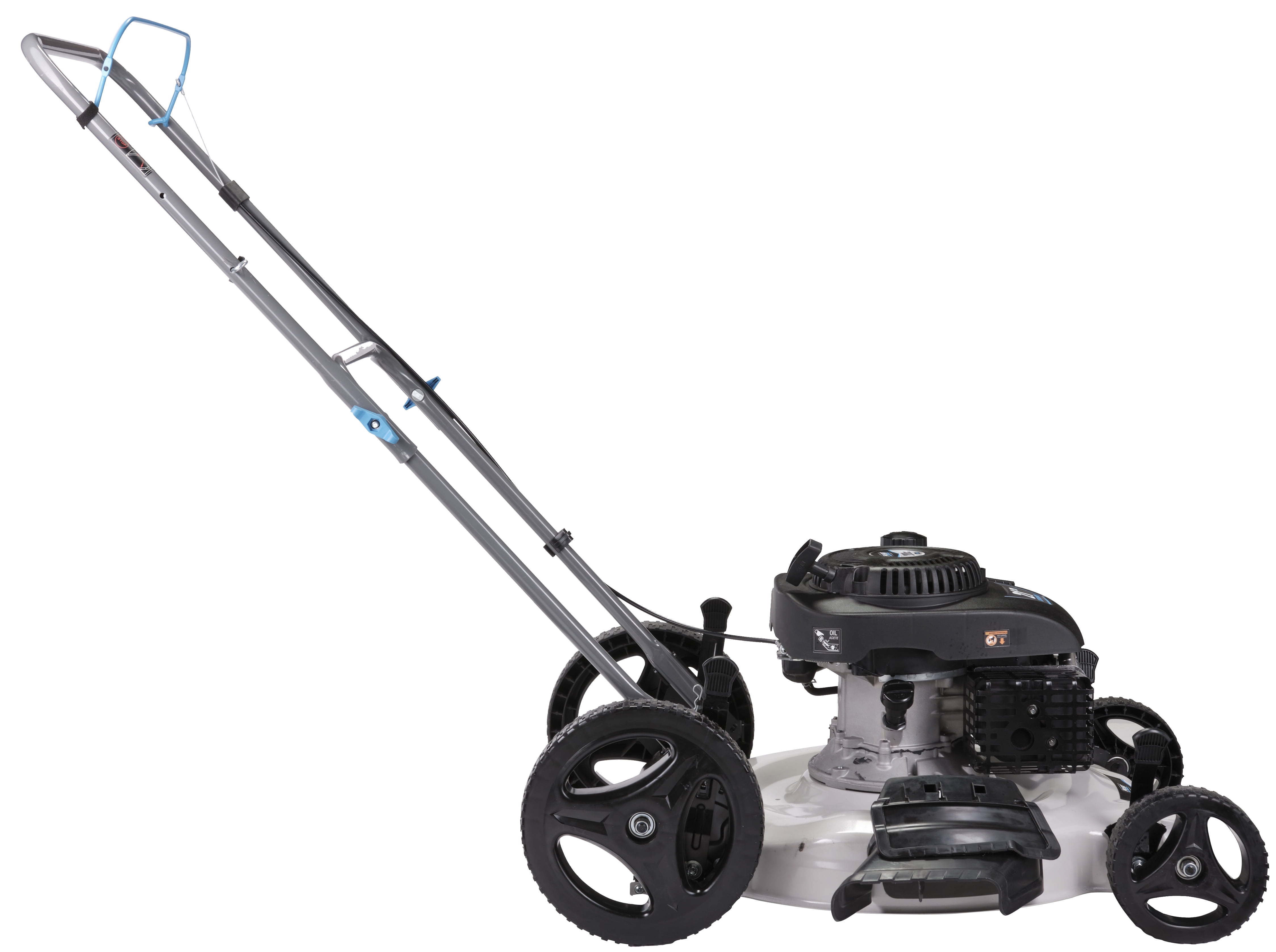 Pulsar 21 in Gas Push Lawn Mower with 200cc 4-Stroke Engine, Side Discharge and Mulching (White, 21 in) wazwp